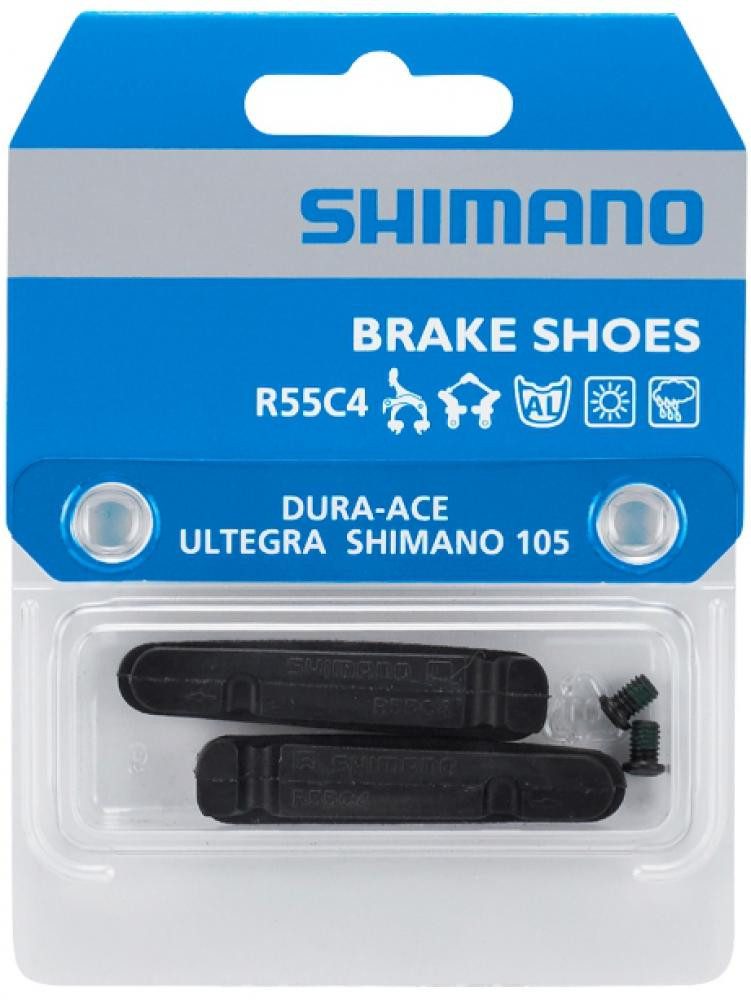 Shimano Felgenbremse Shimano R55C4 Bremsgummi für Aluminiumfelgen - starke Rennrad-Bremslei