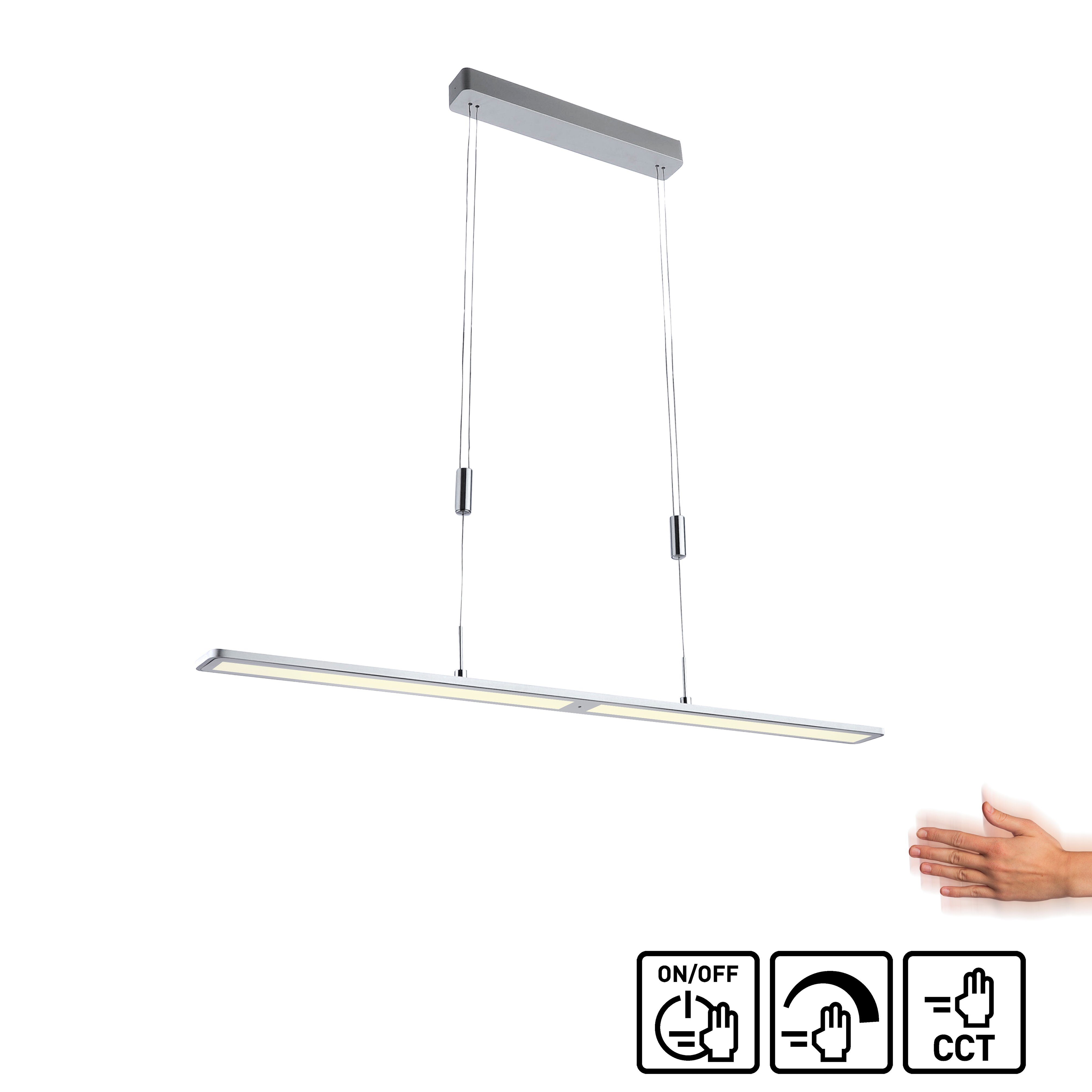 white, tunable integriert, Schalter CCT - - LED, fest kaltweiß, Neuhaus Paul warmweiß Pendelleuchte NIKA, über dimmbar Sensordimmer, LED