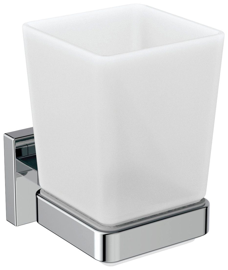 Ideal Standard Zahnputzbecher »IOM«, (2-St), aus satinierten Glas