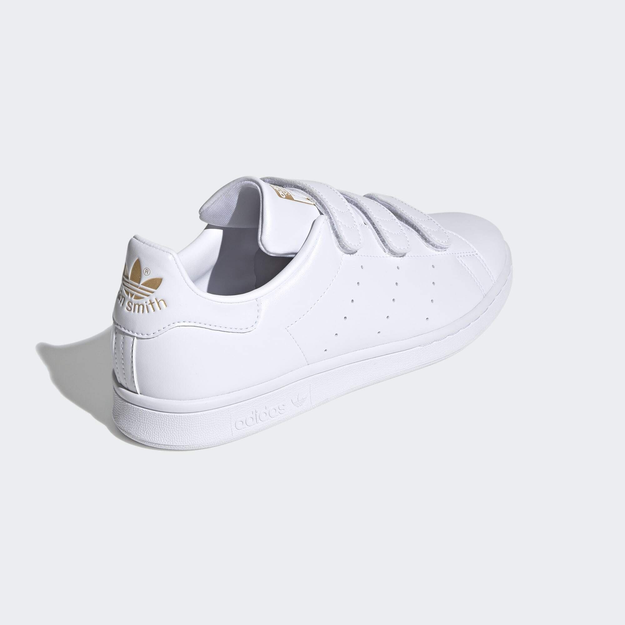 White Sneaker Cloud adidas White Originals / Cloud STAN Metallic Gold / SCHUH SMITH