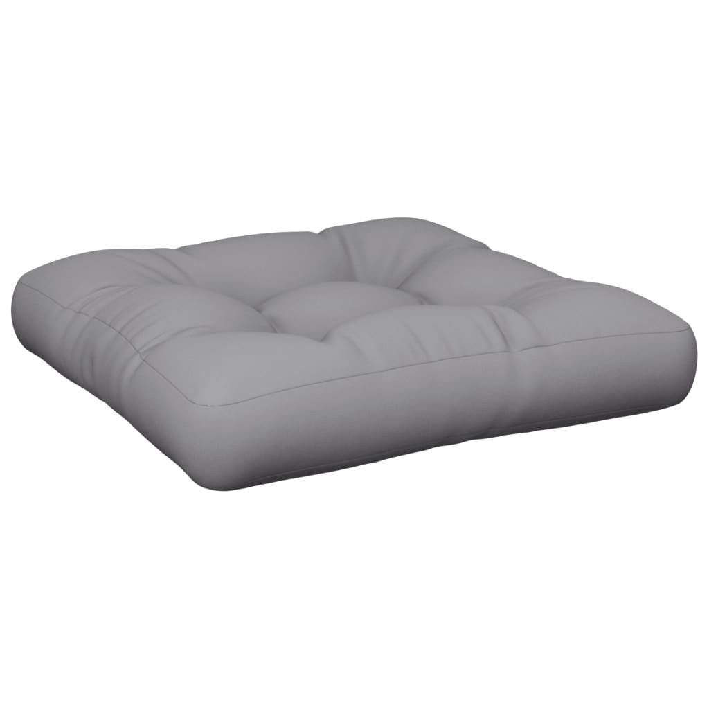 vidaXL Sitzauflage Palettenkissen Grau 58x58x10 cm günstig online kaufen