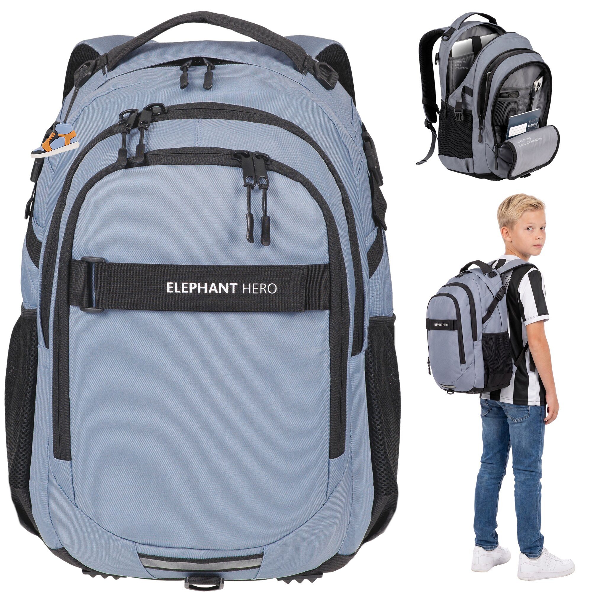 Arctic Grau Schwarz Solid 13205