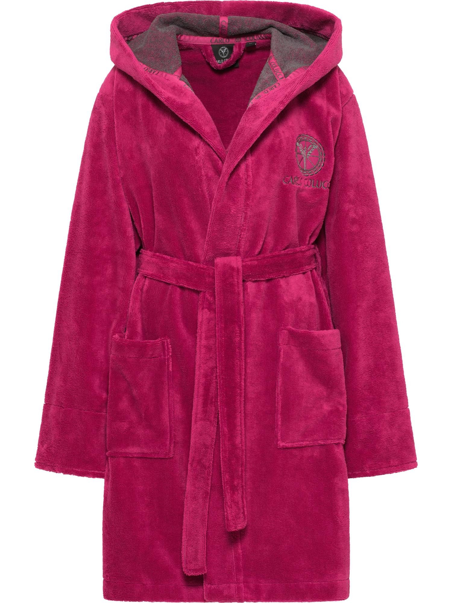 CARLO COLUCCI Bademantel Coma, 55% Baumwolle / 45% Polyester