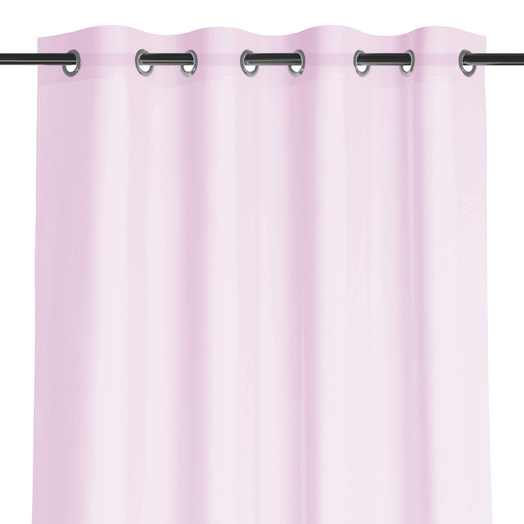 Gardine Gardine Aufhängung, elegant (1 St), transparent, mit AmeliaHome, Ösengardine, pflegeleicht, & Lunare langlebig Ösen transparent, Ösen Rosa