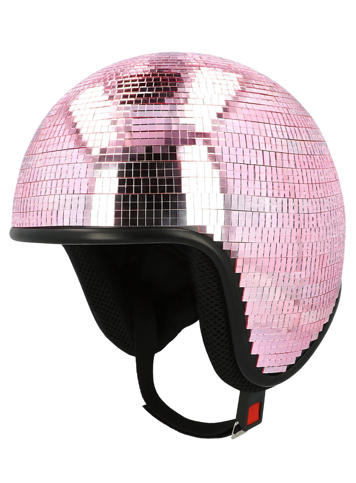 Boland Kostüm Disco Helm rosa, Die Discokugel für den Kopf!