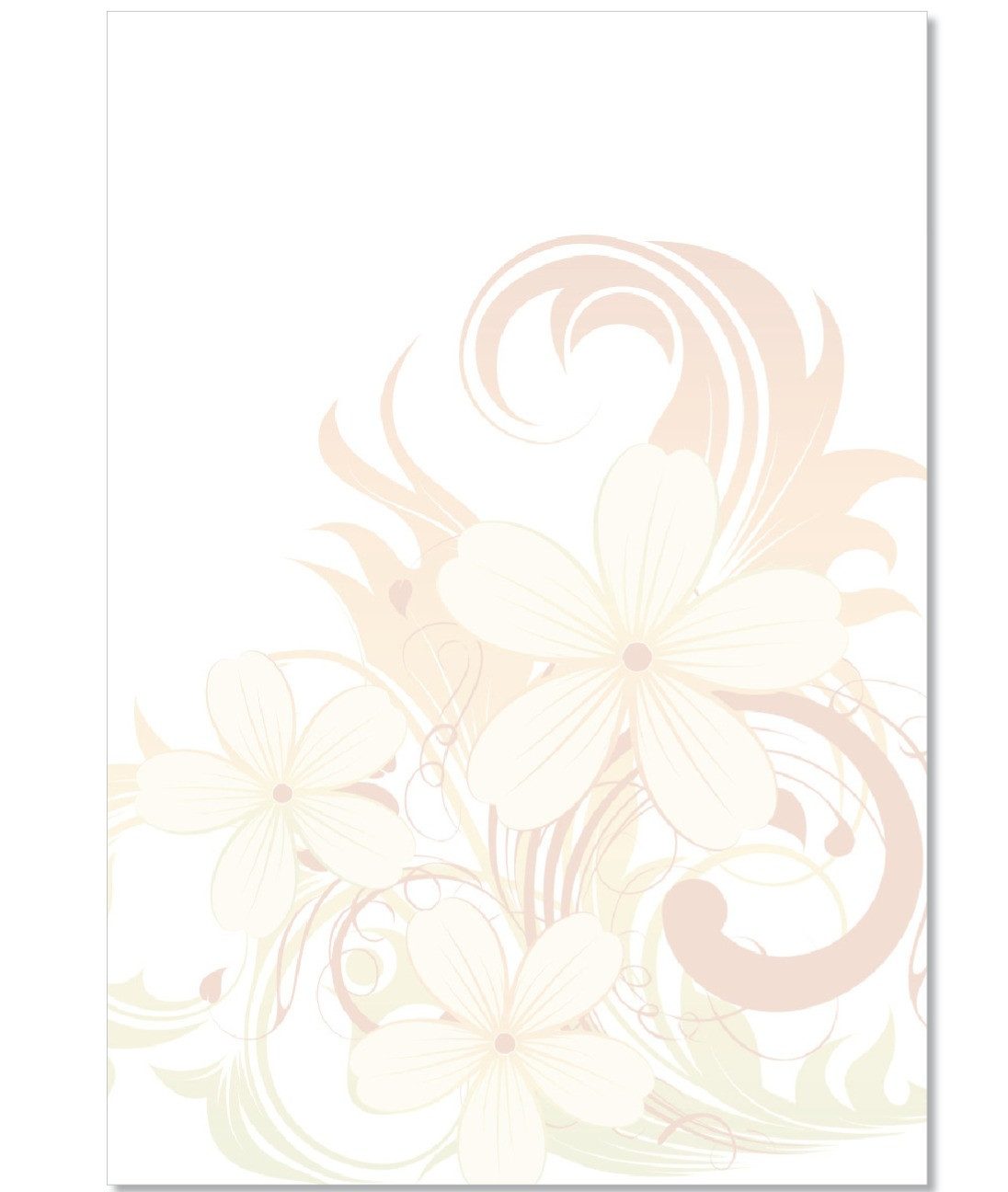 LYSCO Briefpapier Motivpapier Blumenvielfalt,Blumen DIN A4, gut beschreibbar, blumige Atmosphäre, für alle Drucker geeignet.
