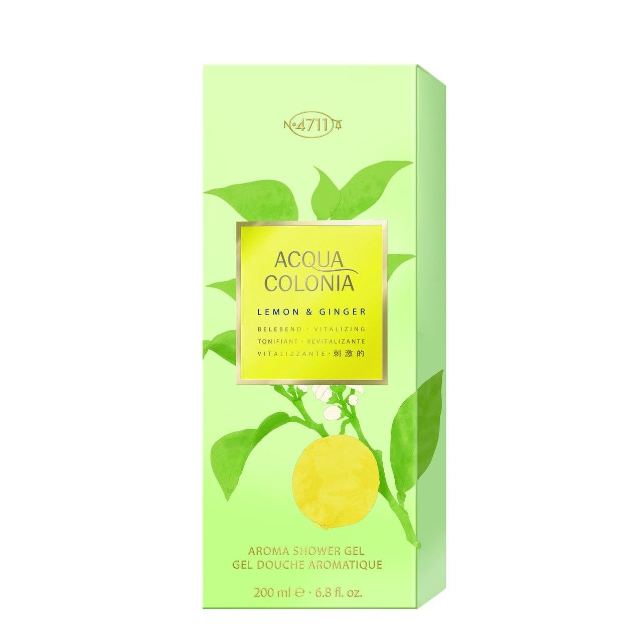 4711 Acqua Colonia Duschgel Lemon & Ginger Aroma Shower Gel with Bamboo Extract, Alle Hauttypen