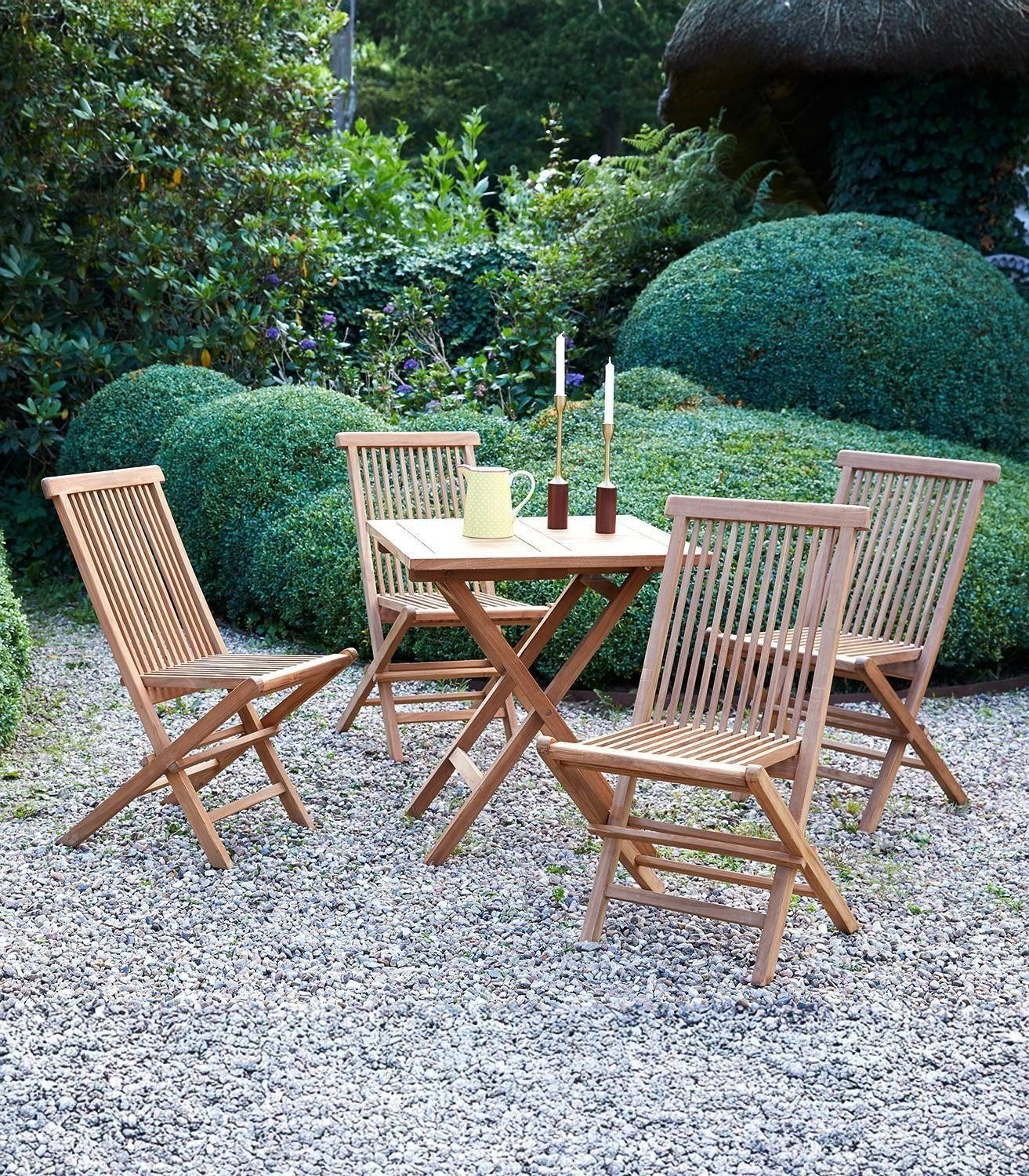 Outdoor Klapptisch RIVA, Braun, Teakholz massiv, günstig online kaufen