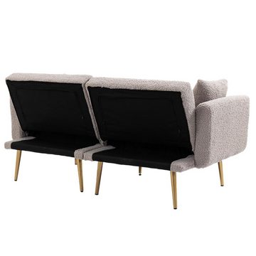 OKWISH Sofa Schlafsofa, Akzentsofa, Loveseat-Sofa mit Metallfüßen