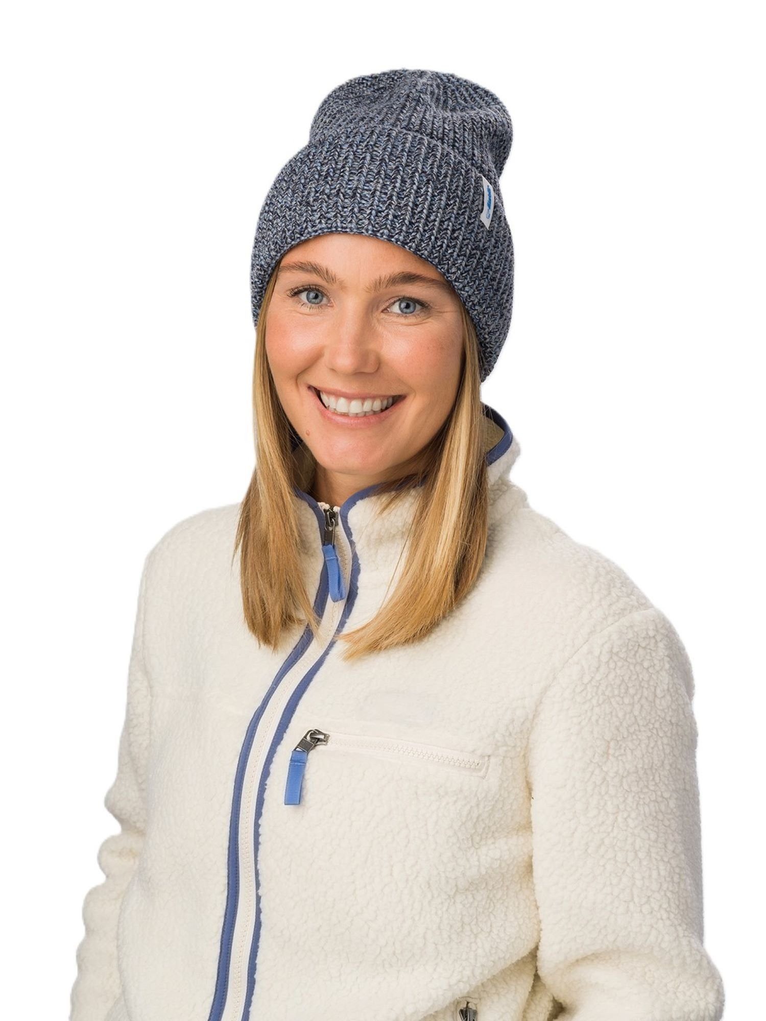 Beanie Wintermütze (Beanie, Merinomix) Swell nachtblau meliert - 1 Stück