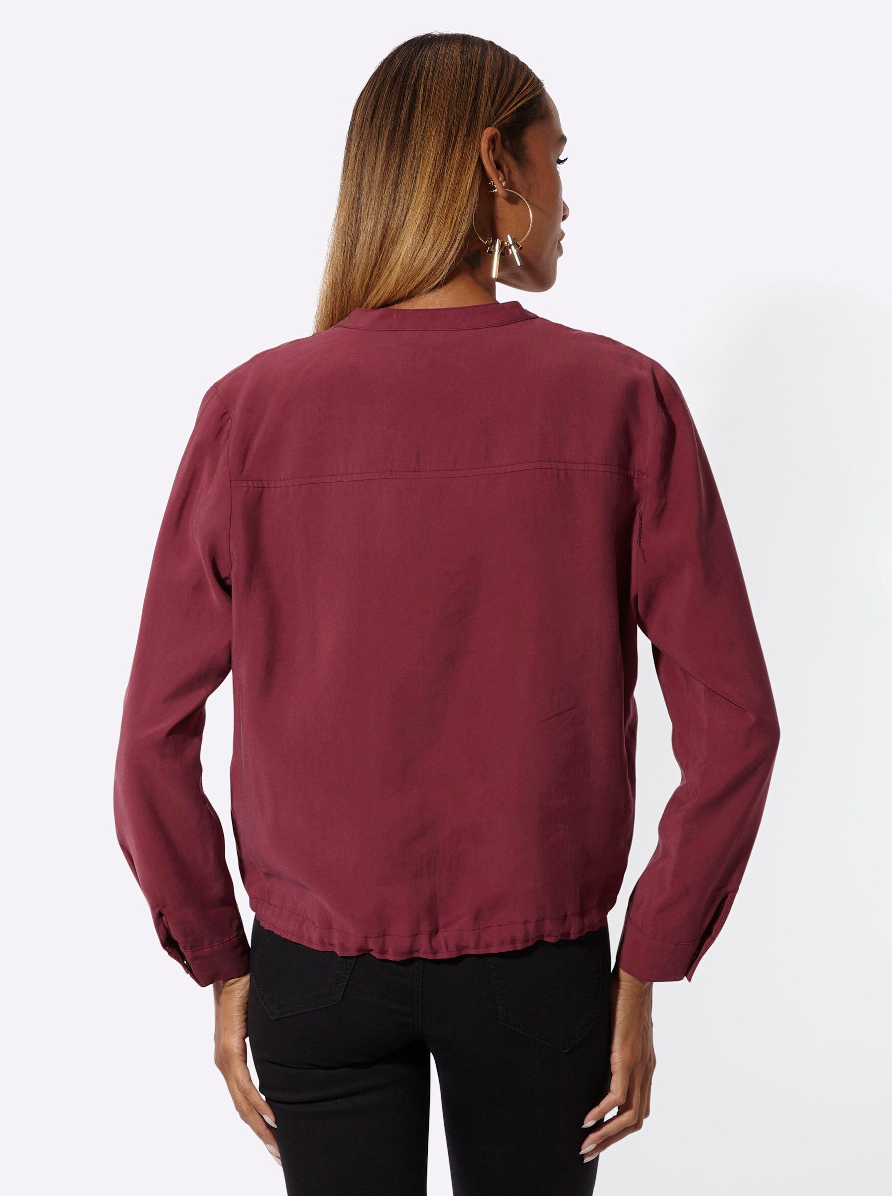 creation L Blusenblazer Modal-Blouson Langarm