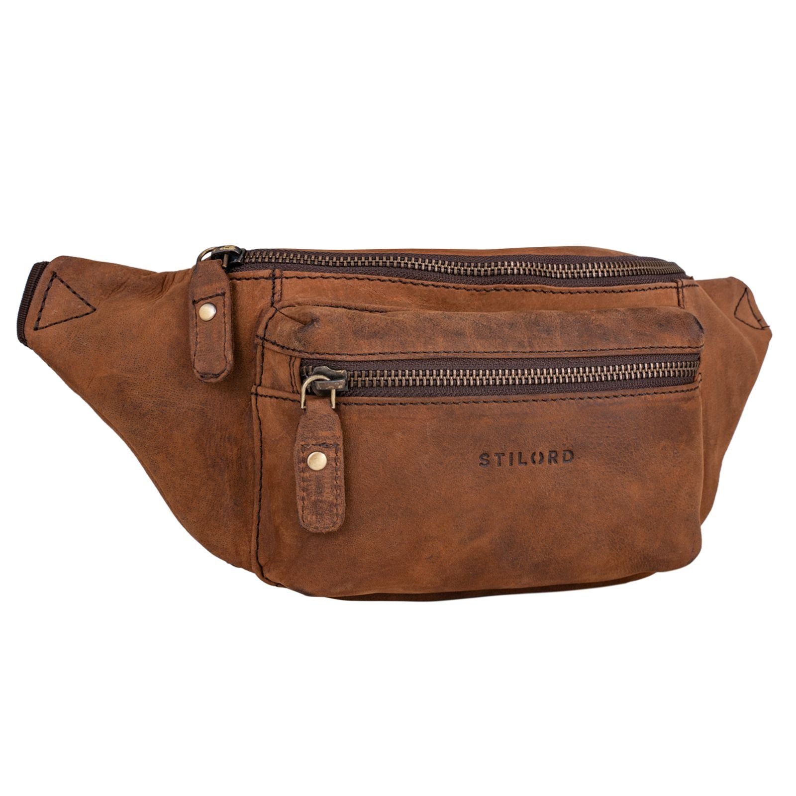 Bauchtasche "Portland" Moderne Gürteltasche Leder für Damen und Herren