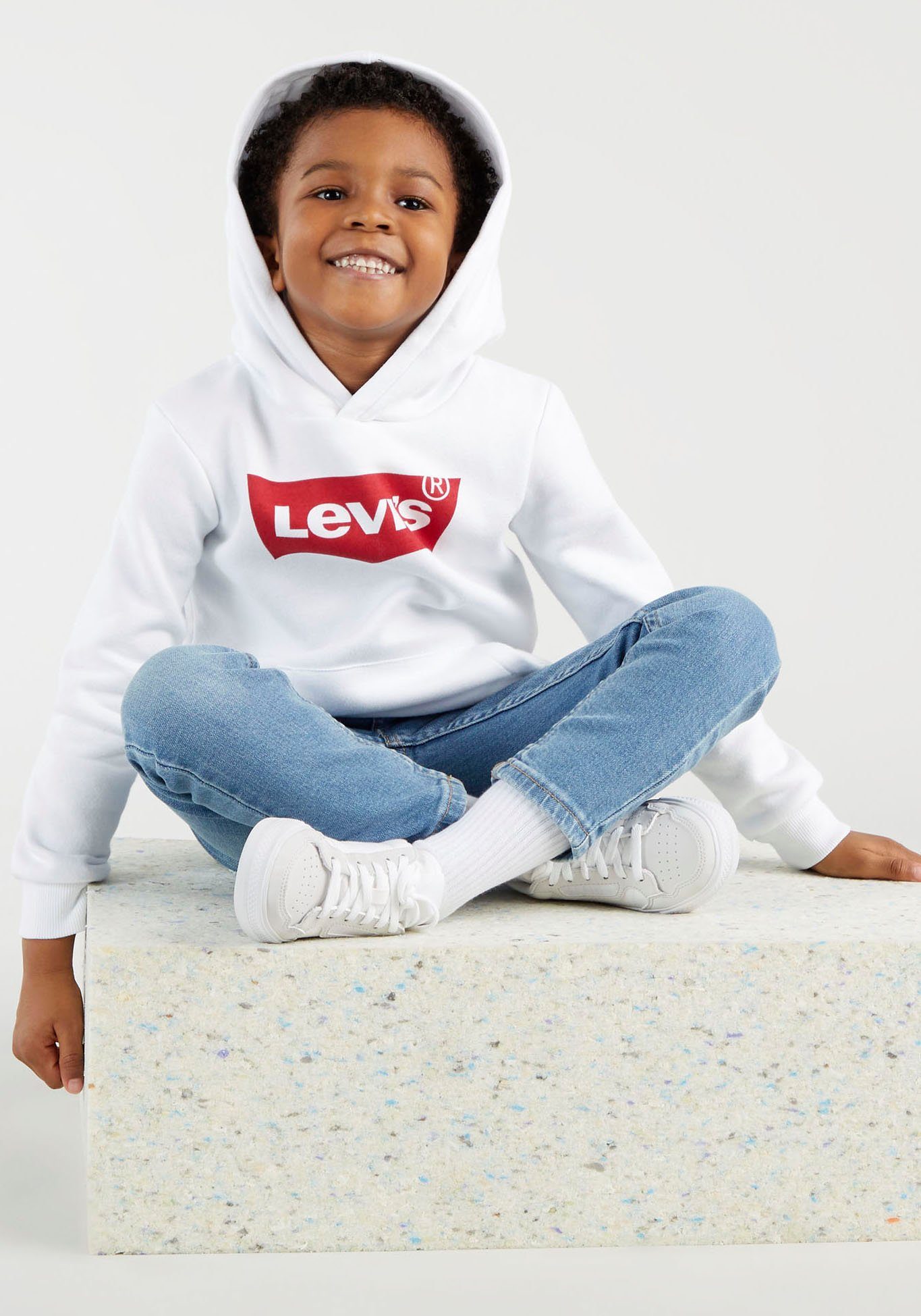 Levi's® Kids Kapuzensweatshirt for HOODIE white BOYS BATWING