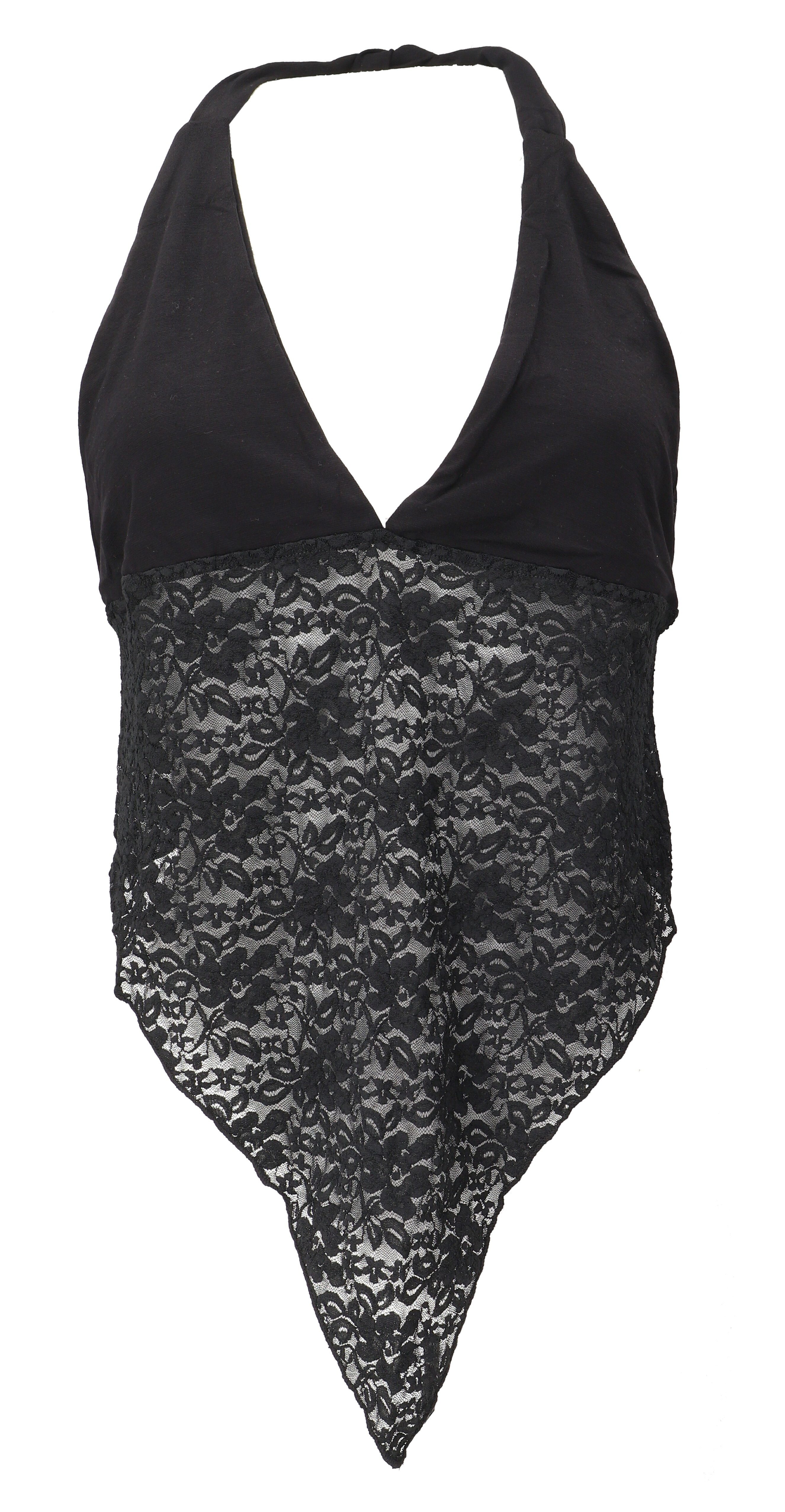 Guru-Shop T-Shirt Goa Elfen Top, Psytrance Bandeau Top,.. Festival, Ethno Style, alternative Bekleidung
