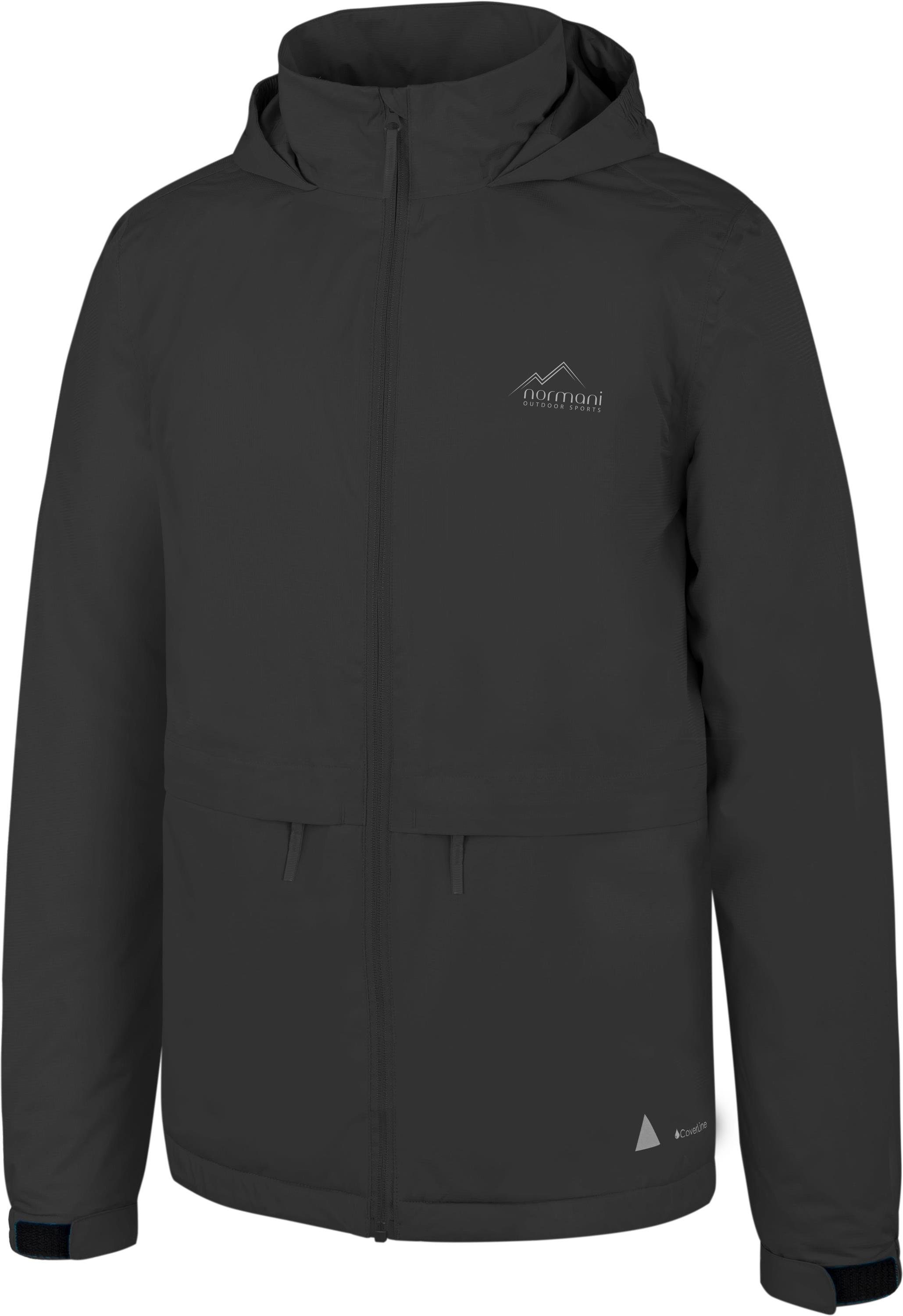 normani Regenjacke Kinder Regenjacke mit Fleecefutter Taunton Wasserdichte Softshelljacke mit Kapuze und Reflektoren