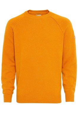 camel active Strickpullover mit Rundhalskragen Kontrastnaht