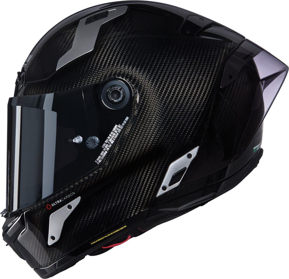 NOLAN Motorradhelm X-804 RS Ultra Carbon Argento Helm, Notfallsystem-Polsterung (EQRS)