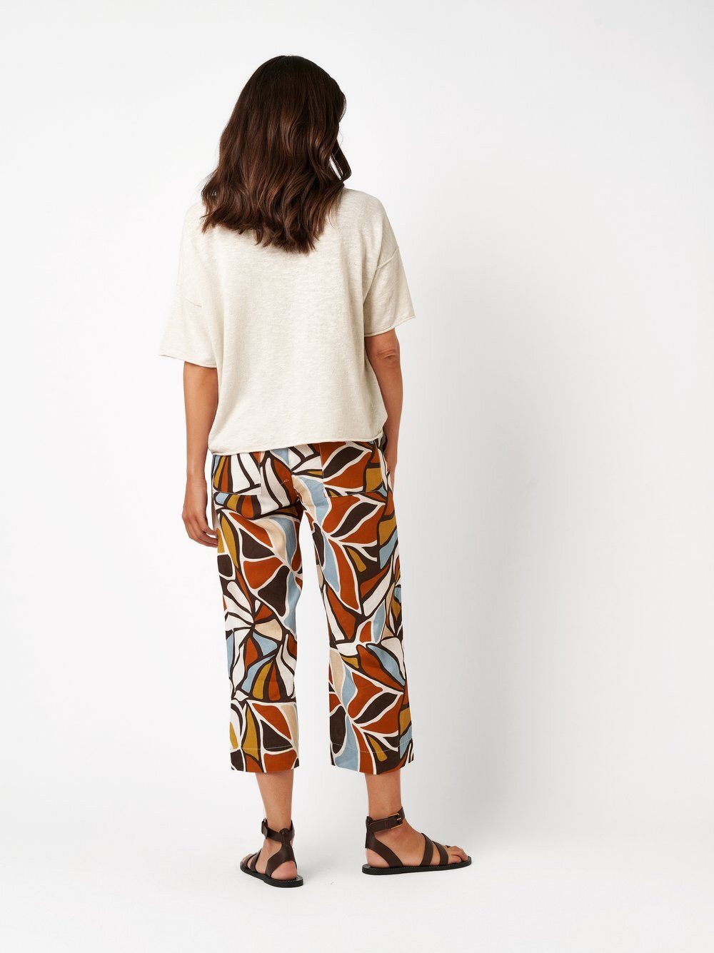 TONI Palazzohose Pia 3/4 mit grafischem Flowerprint