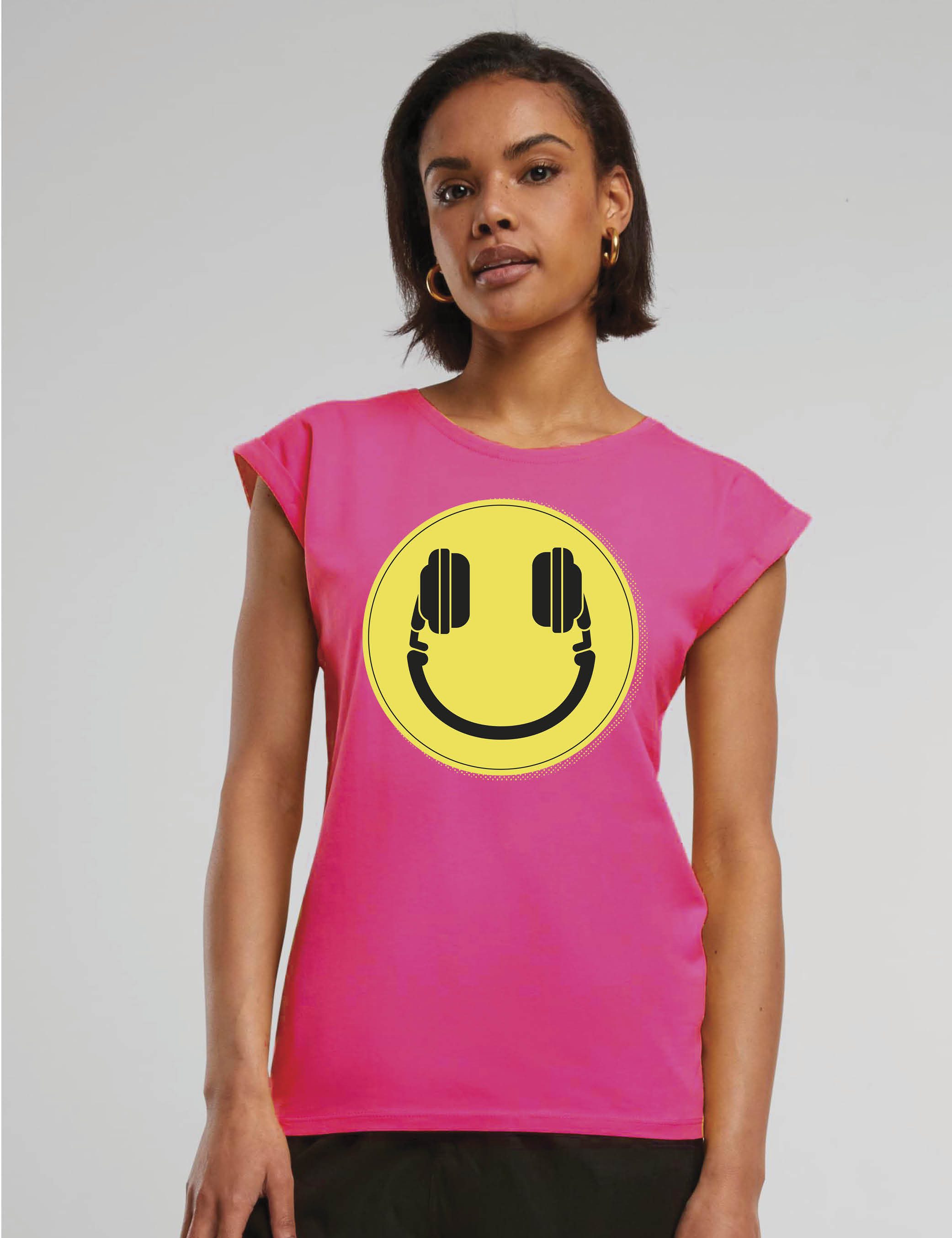 Youth Designz Print-Shirt "Headset Smiley" Damen günstig online kaufen