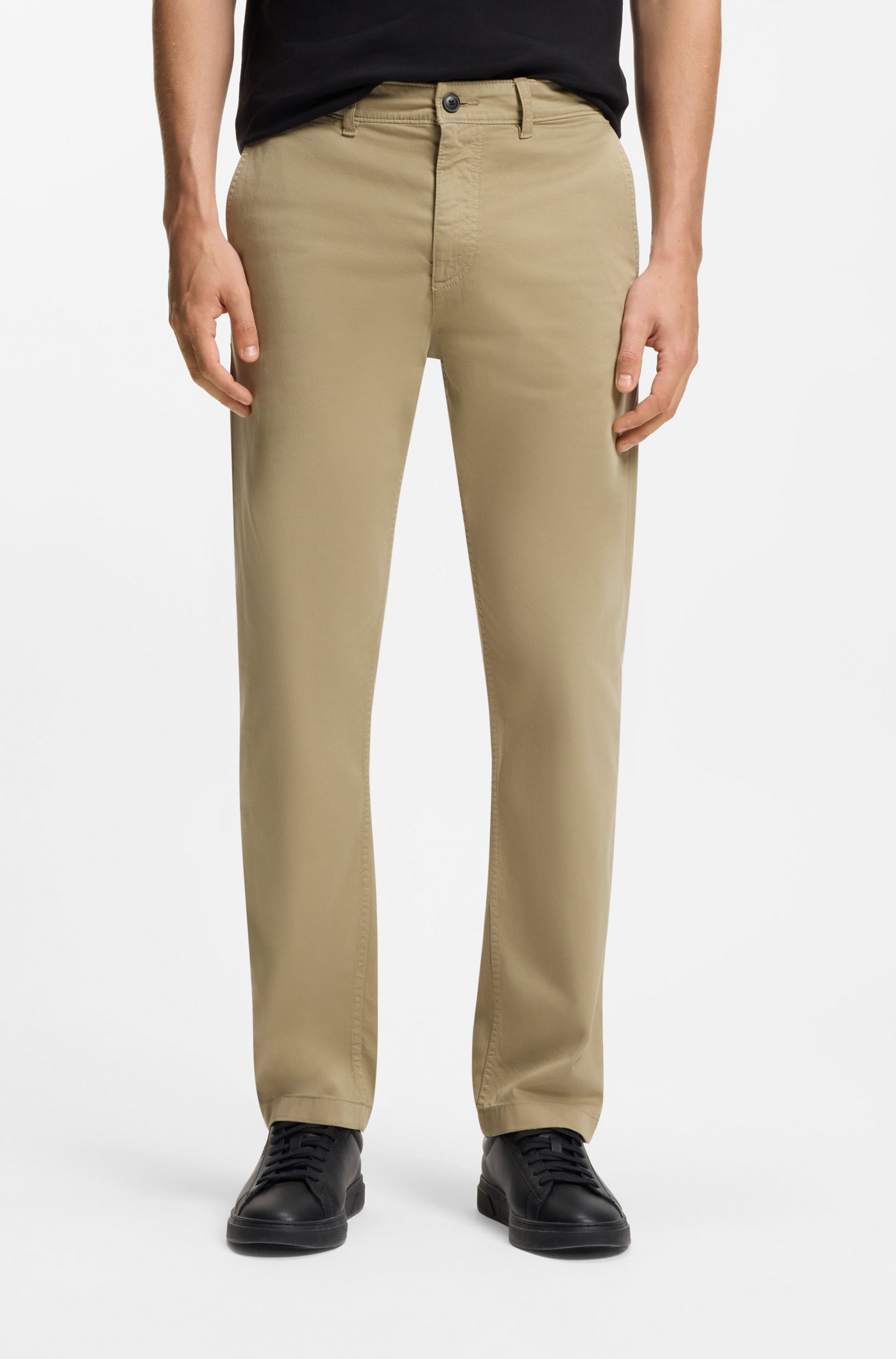 BOSS ORANGE Chinohose Regular in gerader From