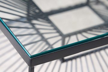 riess-ambiente Couchtisch ILLUSION 60cm schwarz / transparent (Einzelartikel, 1-St), Wohnzimmer · Glas · Metall · eckig · handmade · Modern Design