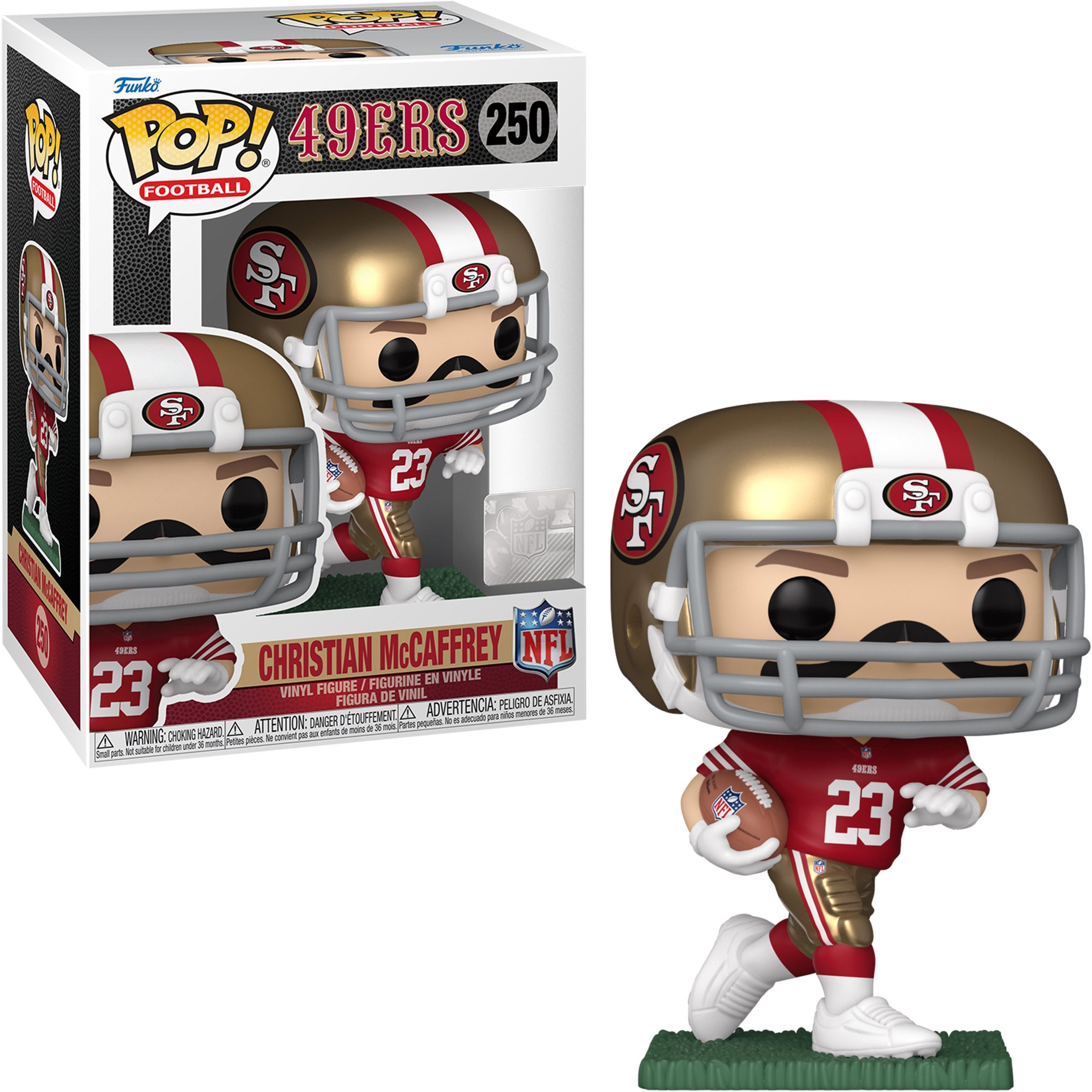 Funko Spielfigur NFL 49ers - Christian McKaffrey 250 Pop! Figur
