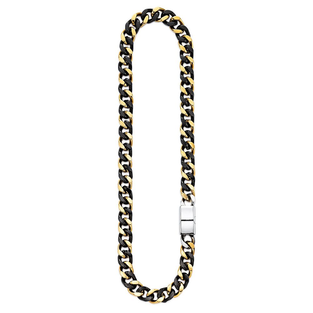 Bruno Banani Edelstahlkette Schmuck Geschenk breite Kette bicolor