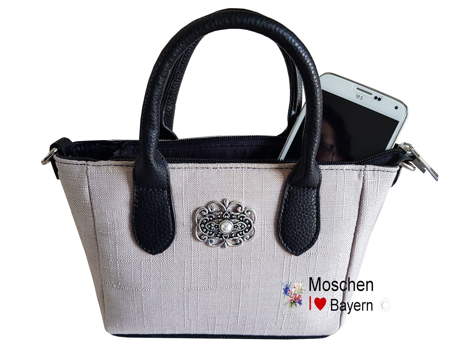 Moschen-Bayern Trachtentasche Trachtentasche Dirndltasche Damentasche Handtasche Umhängetasche, Lederimitat