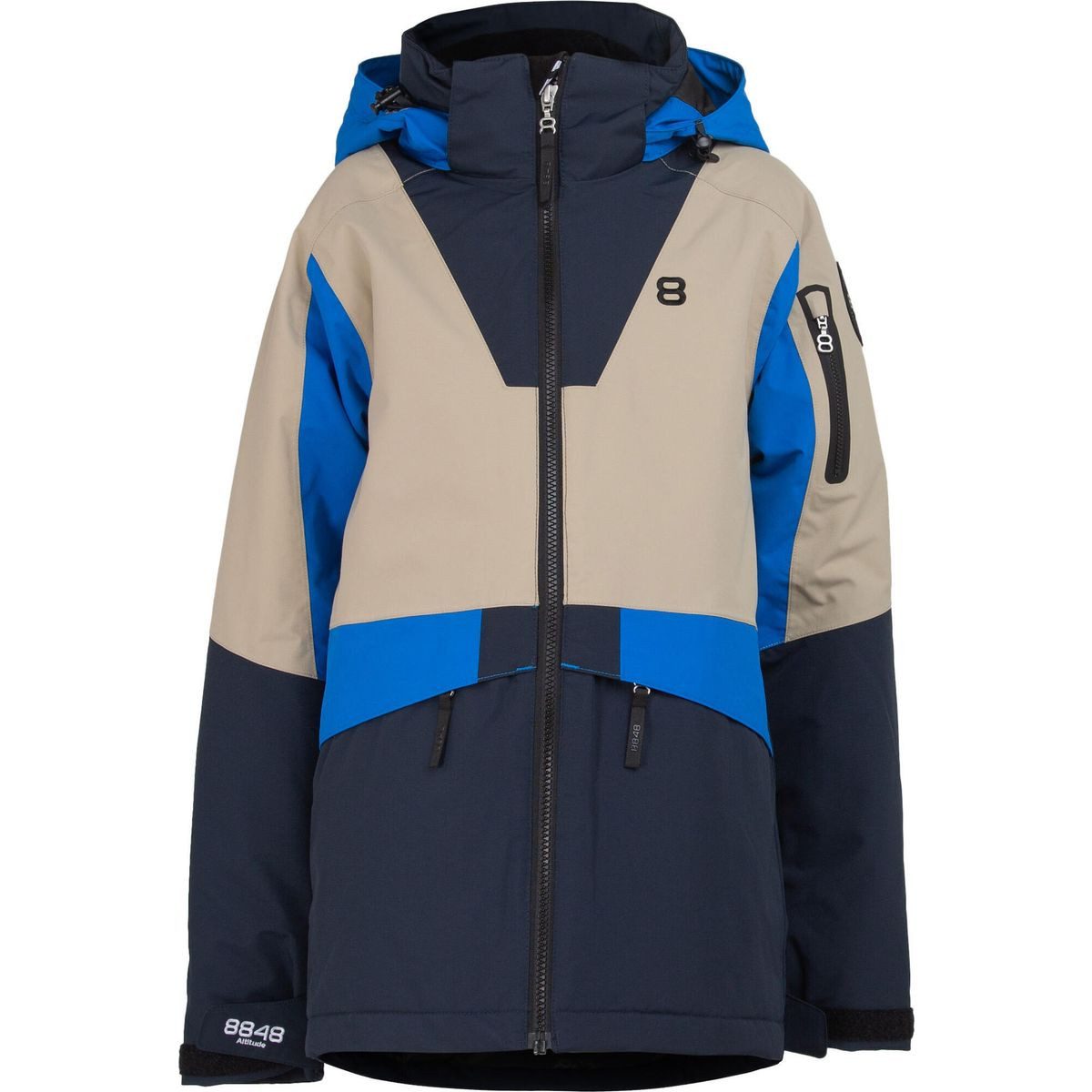 8848 Altitude Skijacke Thorens JR Jacket Isolierte Junior-Ski Jacke in einem coolen mehrfarbigen Design mit