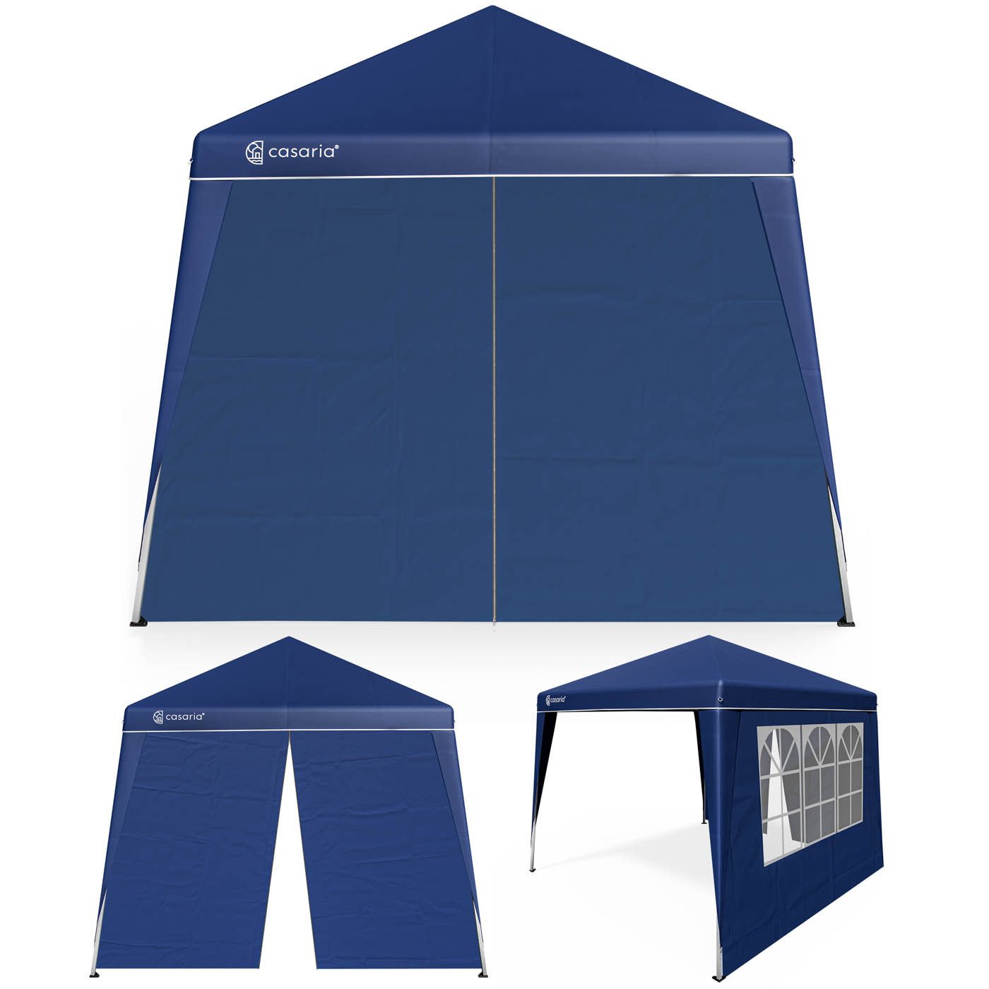 Casaria Pavillon, 300x300 cm Pavillon Set mit 2x Seitenwände UV-Schutz 50+ inkl. Tasche