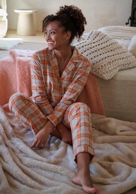 Vivance Dreams Pyjama (2 tlg) aus kuschelig weichem Flanell