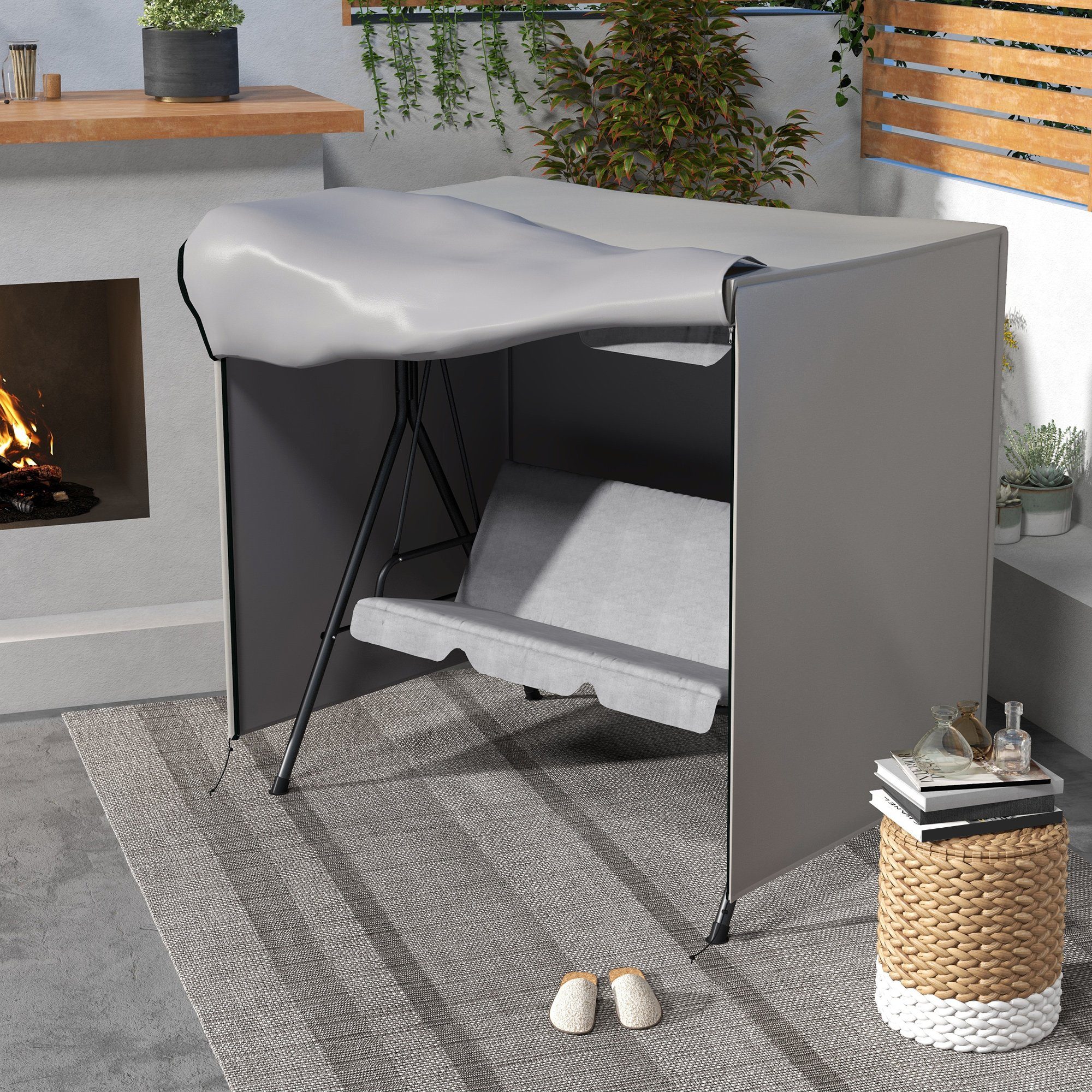 Outsunny Gartenmöbel-Schutzhülle Abdeckung für Gartenschaukel (Regenschutz, günstig online kaufen