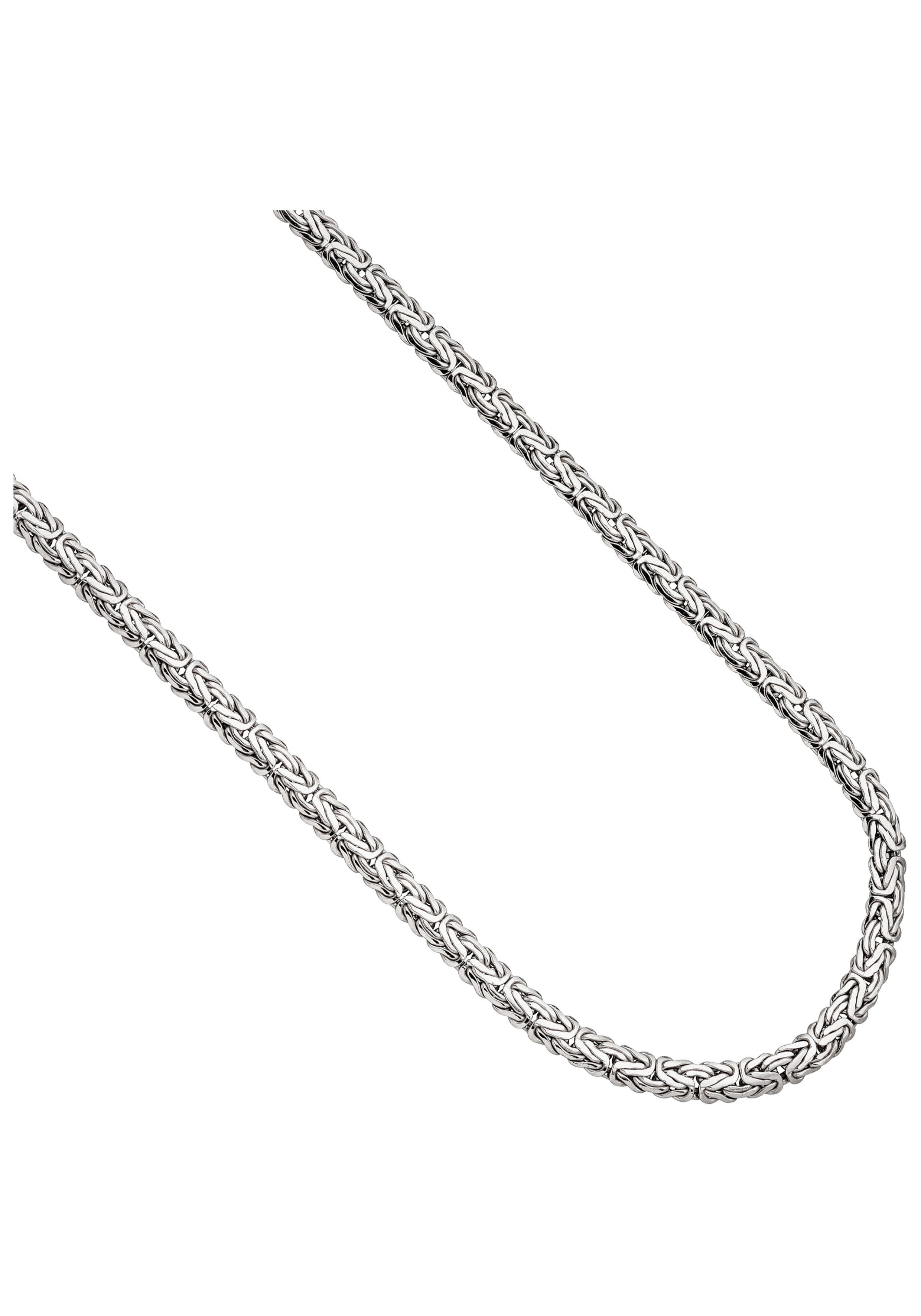 JOBO Königskette Silberkette oval 7 mm, 925 Silber 45 cm