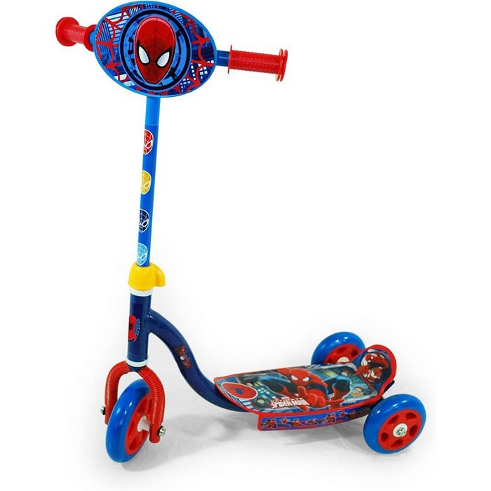 Saica Toys Tretroller Marvel Spiderman Dreirad Scooter offiziell lizenziertes Marvel Spiderman Merchandise