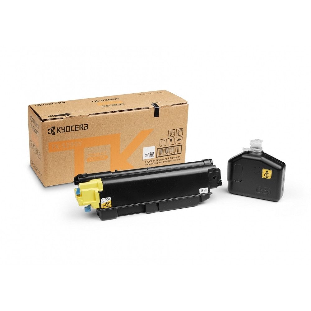 Kyocera Tonerpatrone Kyocera TK-5290Y Gelb Toner für Drucker., (Toner, Kompatibel mit Kyocera Druckern), Hohe Seitenleistung bis 13.000 Seiten