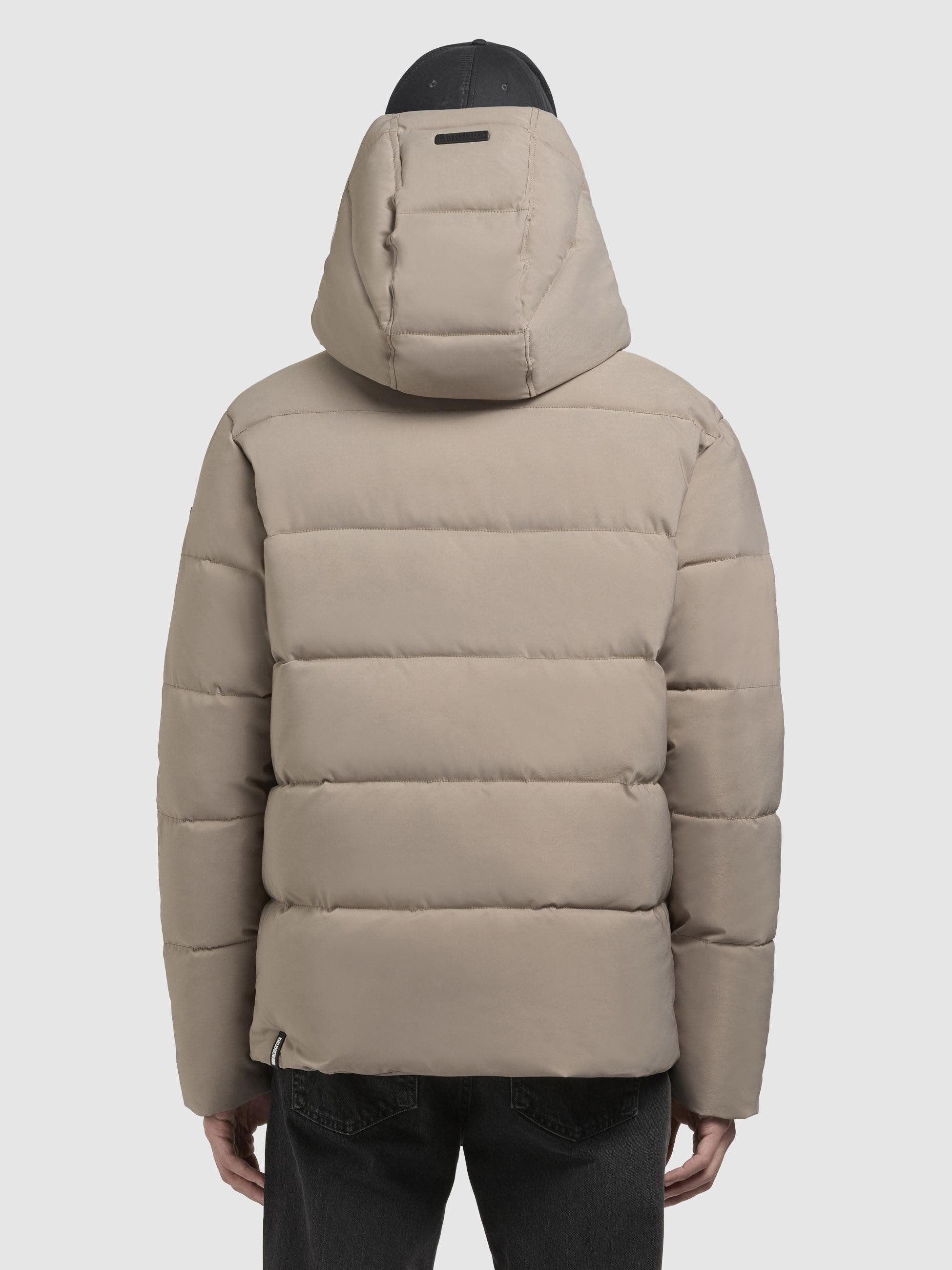 khujo Winterjacke Loga2-YM Steppjacke mit abnehmbarer Kapuze und Rucksackträgern