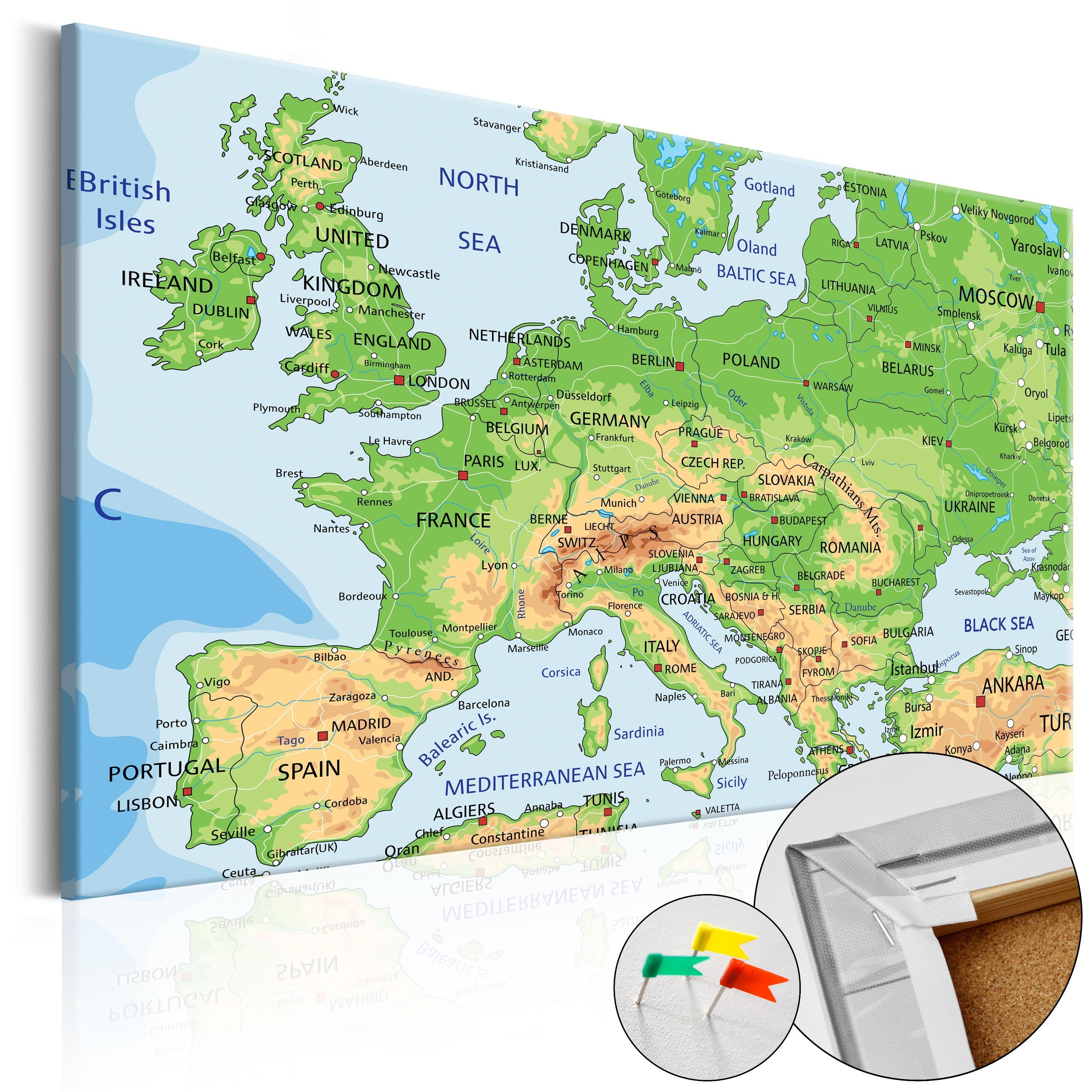 [Cork Map] Artgeist Europe Pinnwand