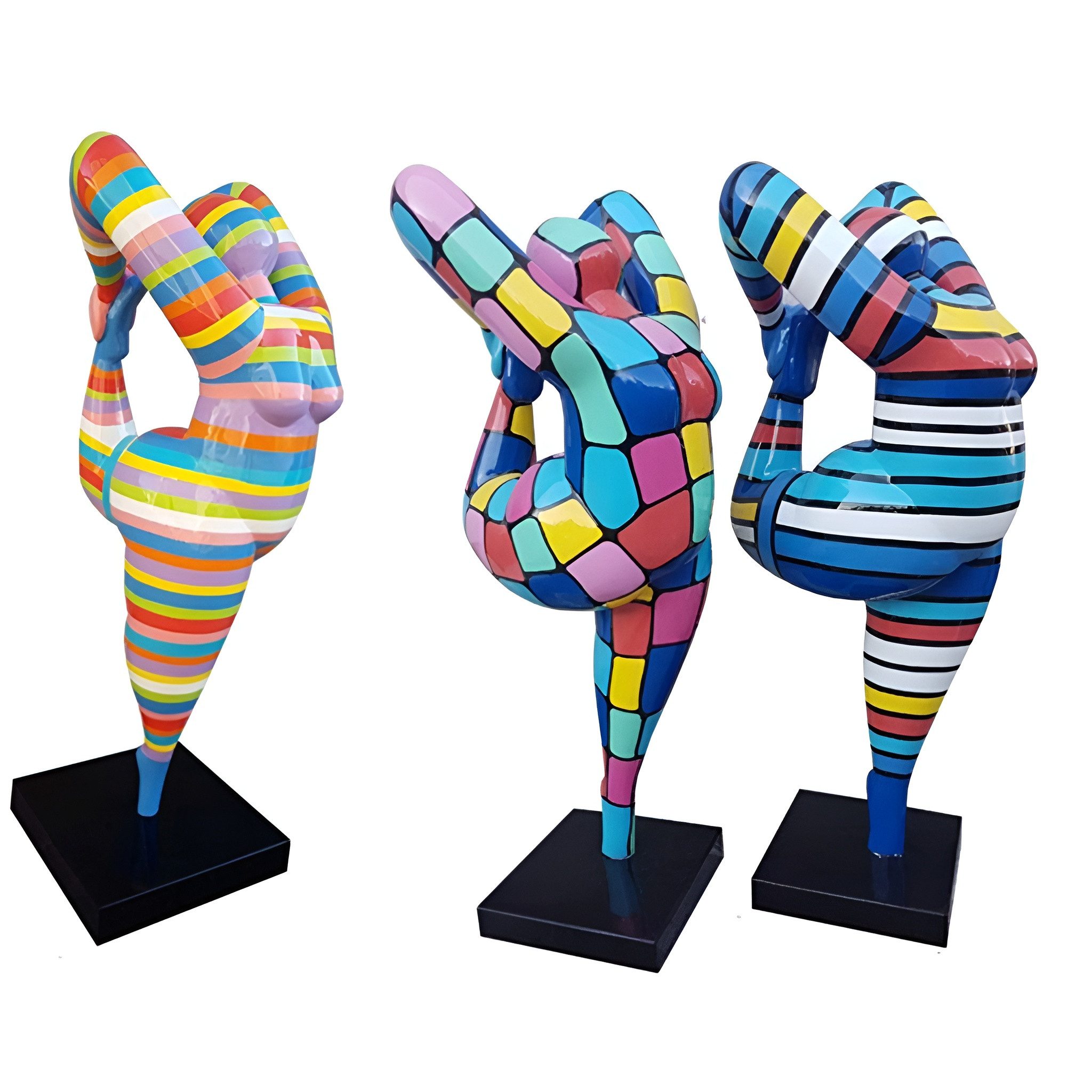 JVmoebel Gartenfigur Bunte handgefertigte Gartenfigur aus hochwertigem Material, Made in Europa