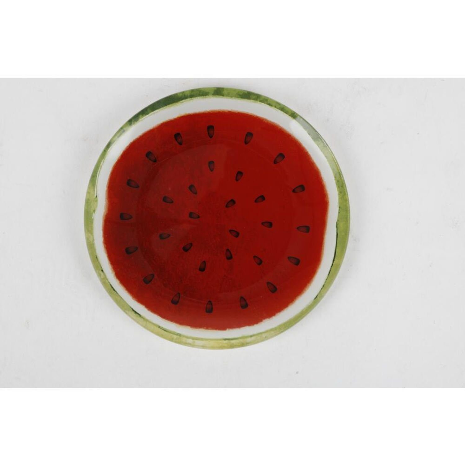 Untersetzer Teller Servierplatte Orange Melone 12x Schüssel Obst Glasteller D BURI
