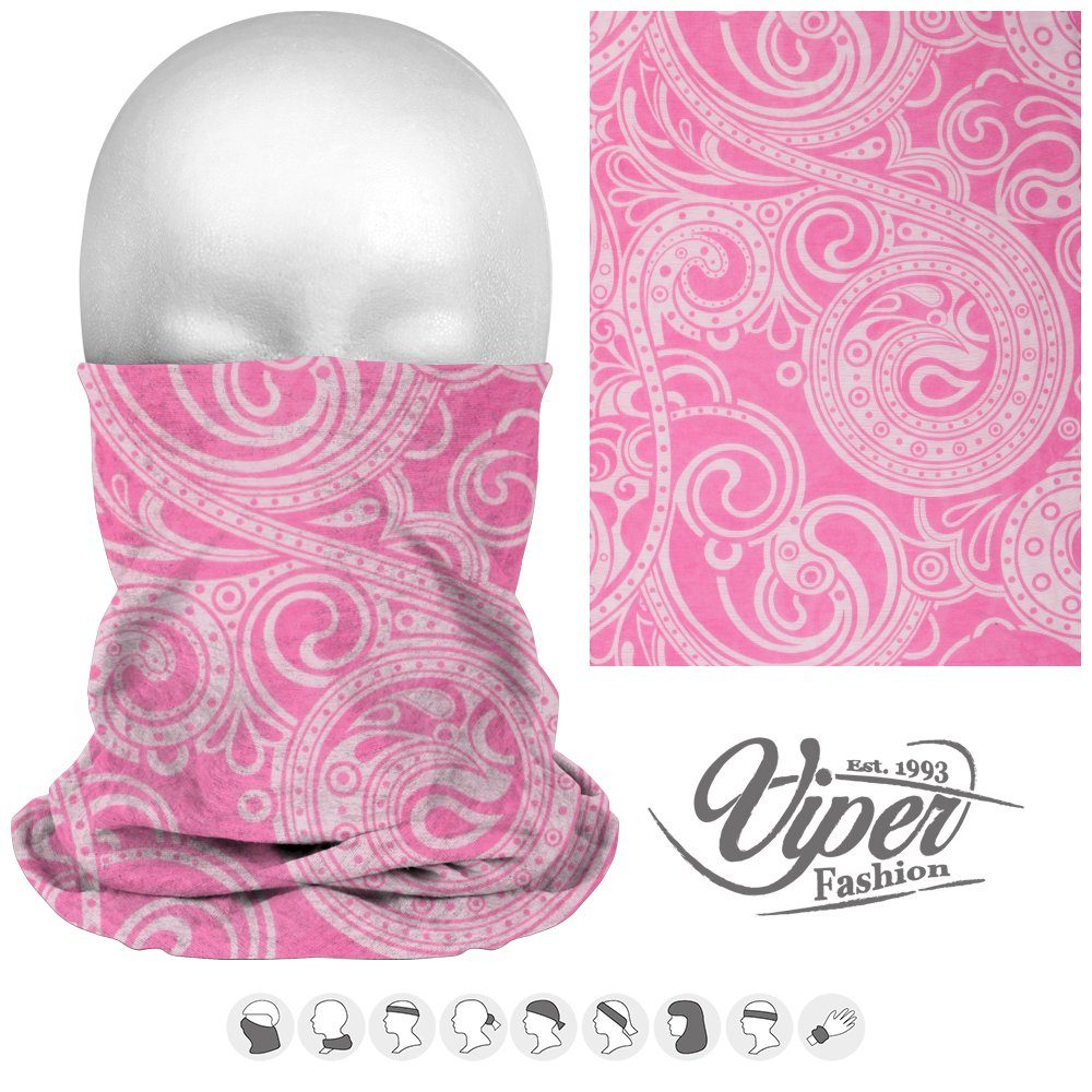 Tini - Shirts Multifunktionstuch Multifunktionstuch Paisley Muster rosa, Lo günstig online kaufen