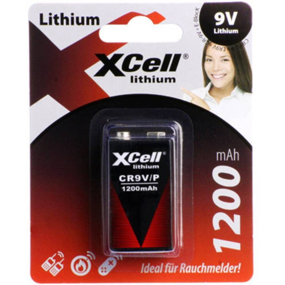 XCell Lithium 9 V Block Batterie Batterie
