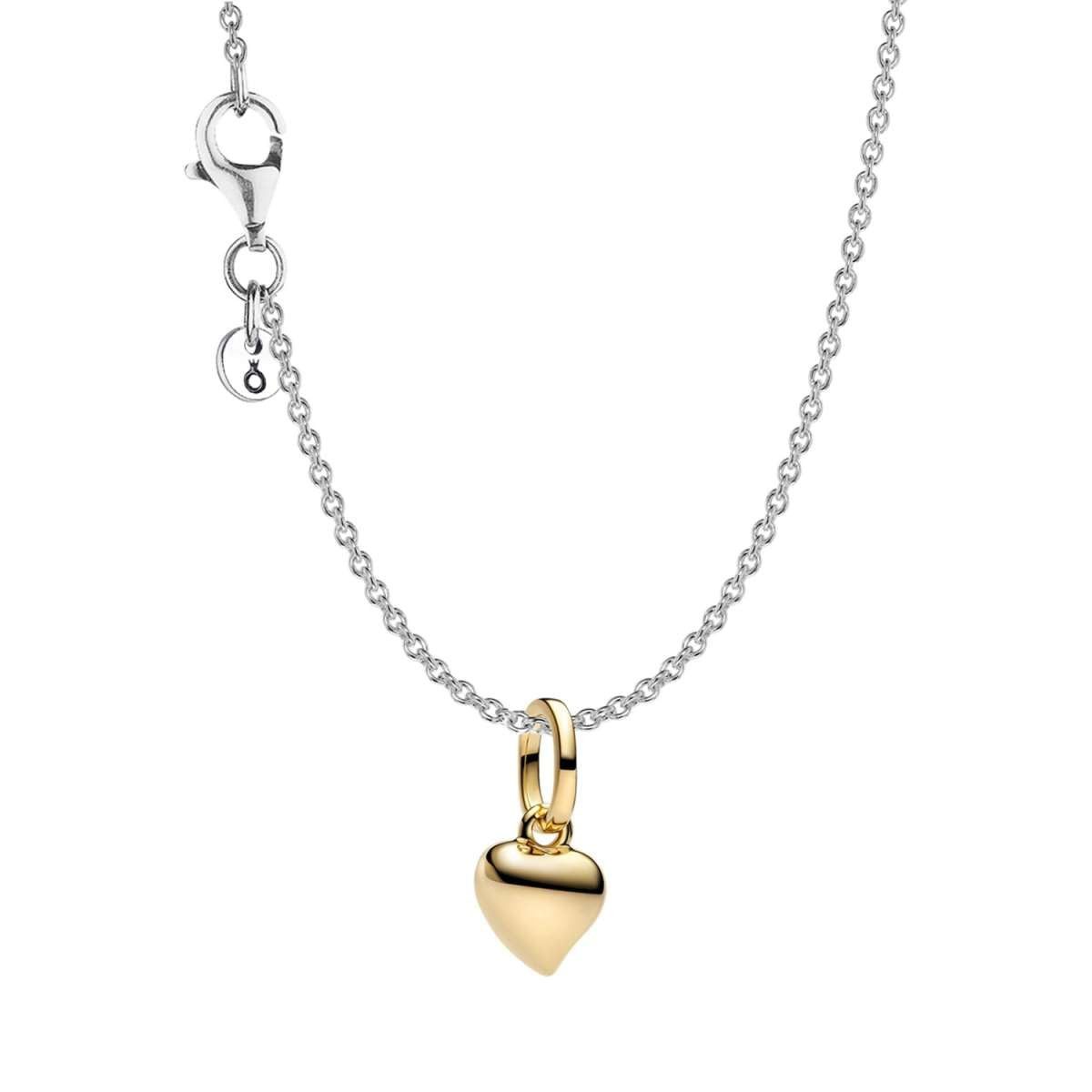 Pandora Herzkette 28190, für Damen Mini-Herz Goldfarben Set