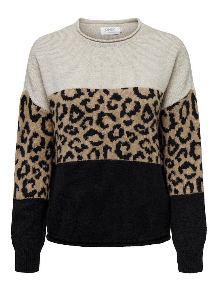 ONLY Strickpullover ONLJADE ANIMAL LS O-NECK NCA KNT günstig online kaufen