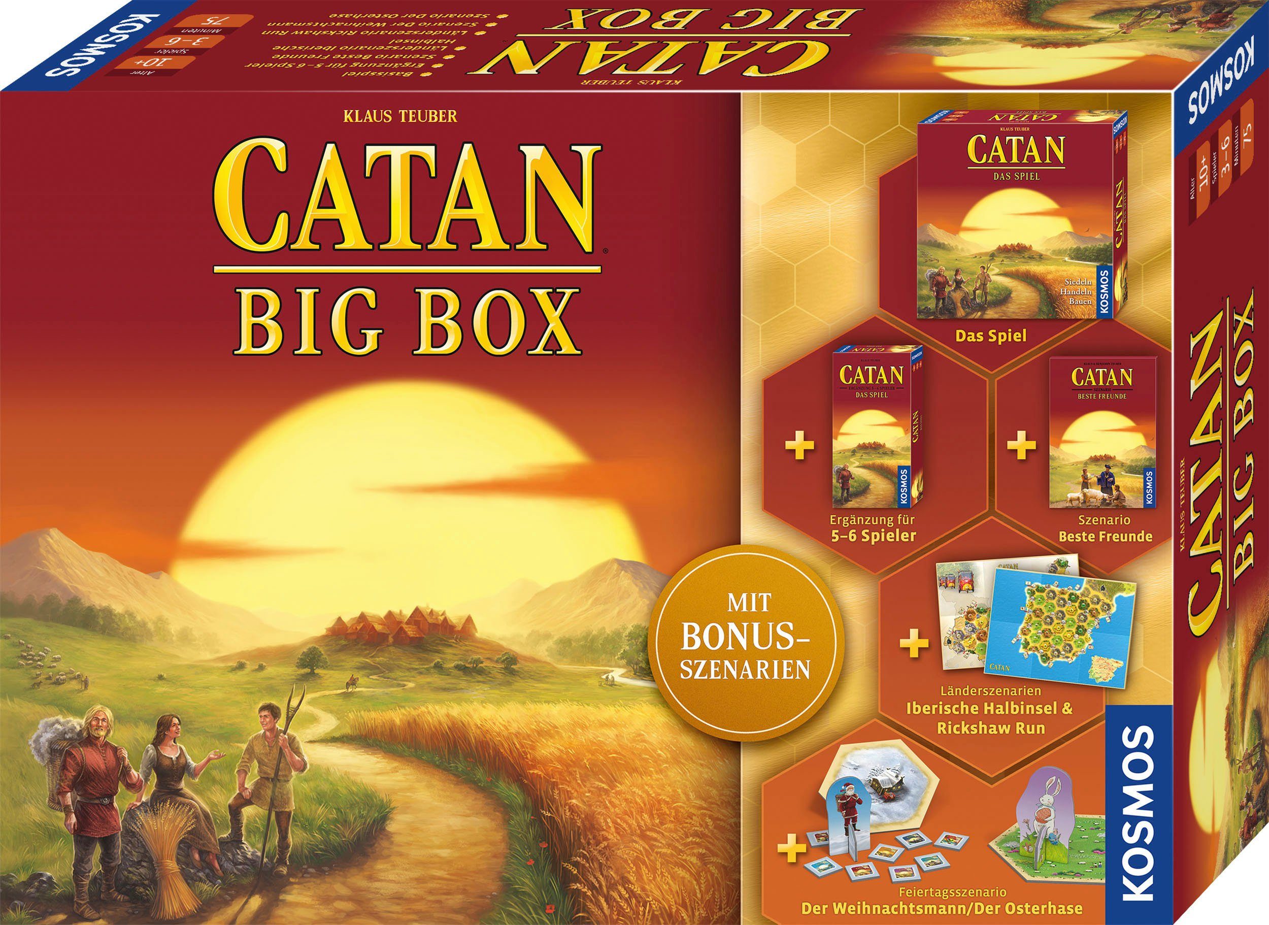 Kosmos Spiel, Strategiespel Catan - Big Box, Made in Germany