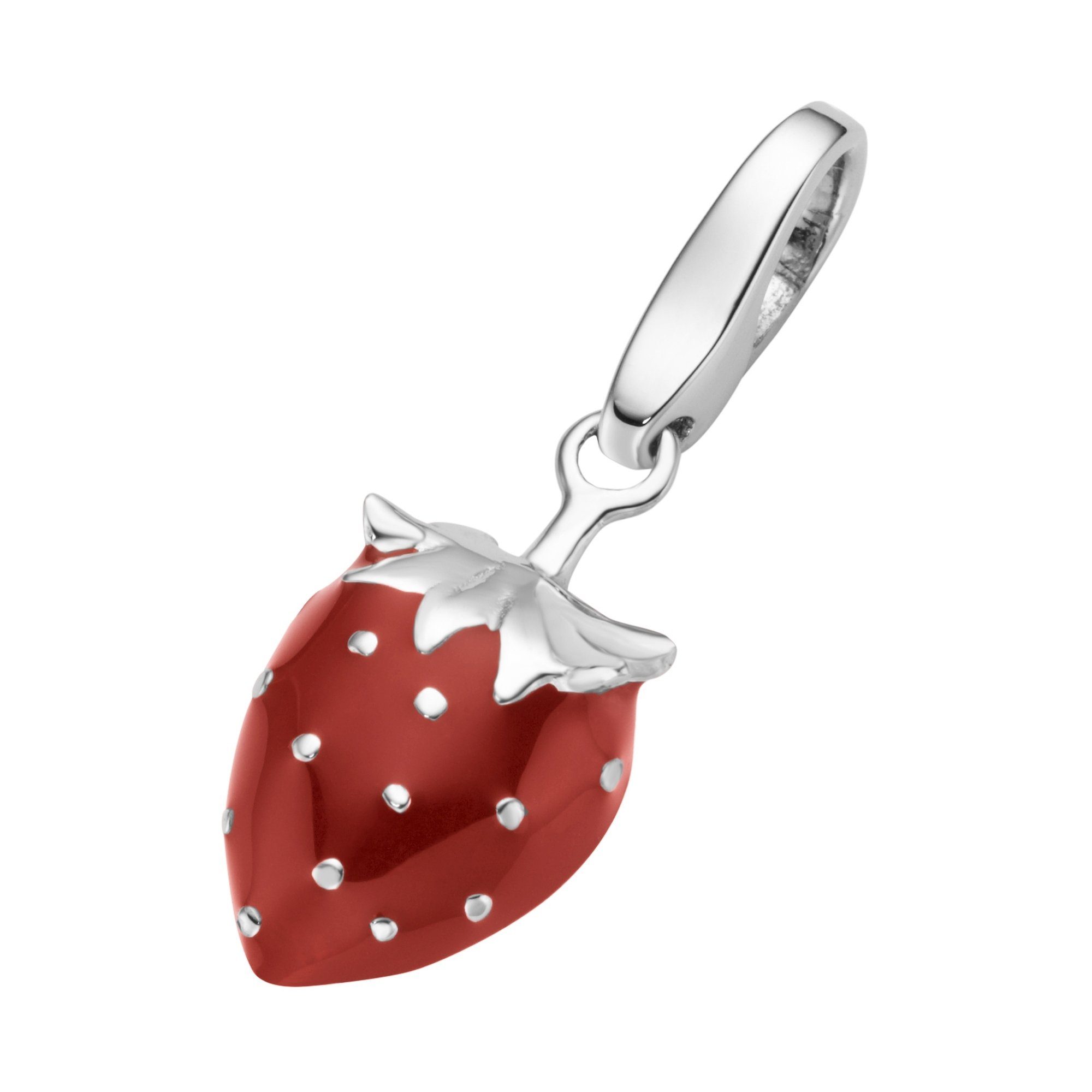 GIORGIO MARTELLO MILANO Charm-Einhänger Erdbeere, Silber 925