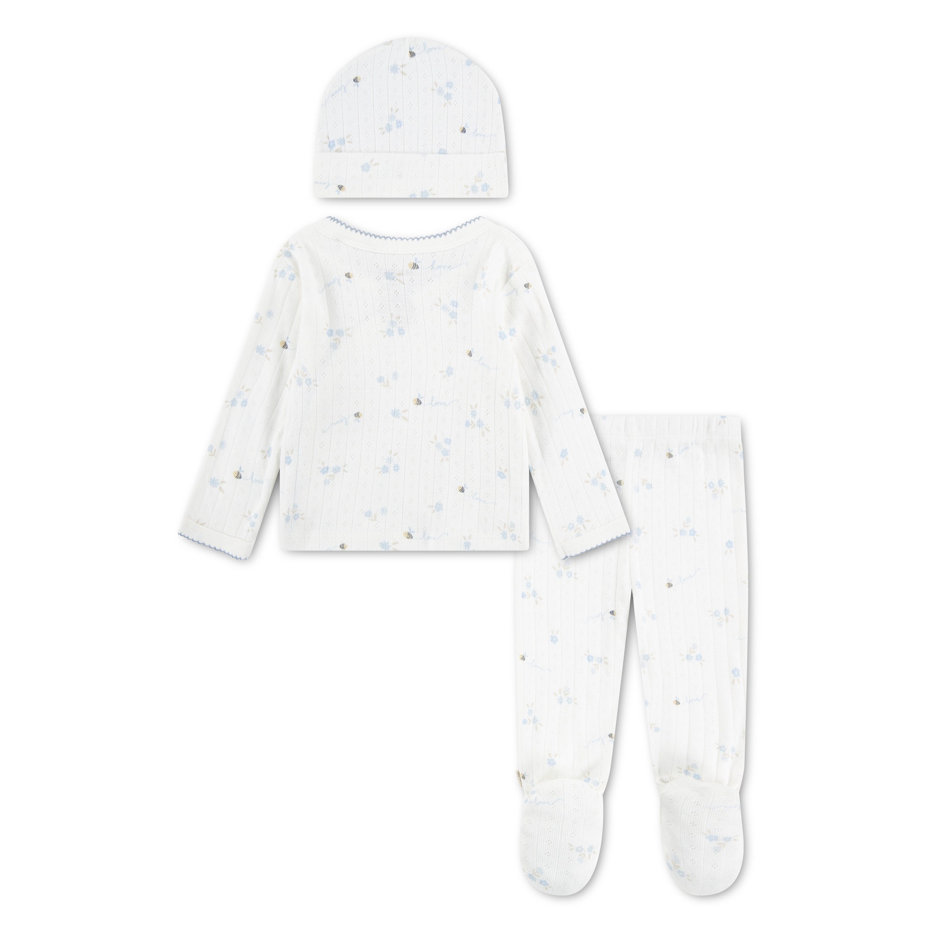 HUGGIES babywear Langarmshirt & Hose HUGG FOOTED PANT SET+ATTACHMEN (Set) mit All-Over Print – Bild 5 von 5