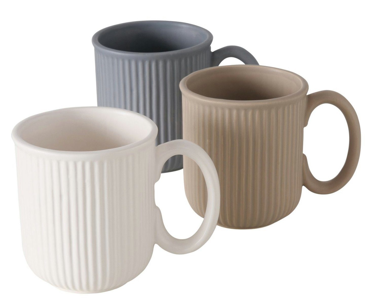 BOLTZE Tasse Nordica Jumbobecher 525ml sortiert (1 Stück), Steingut