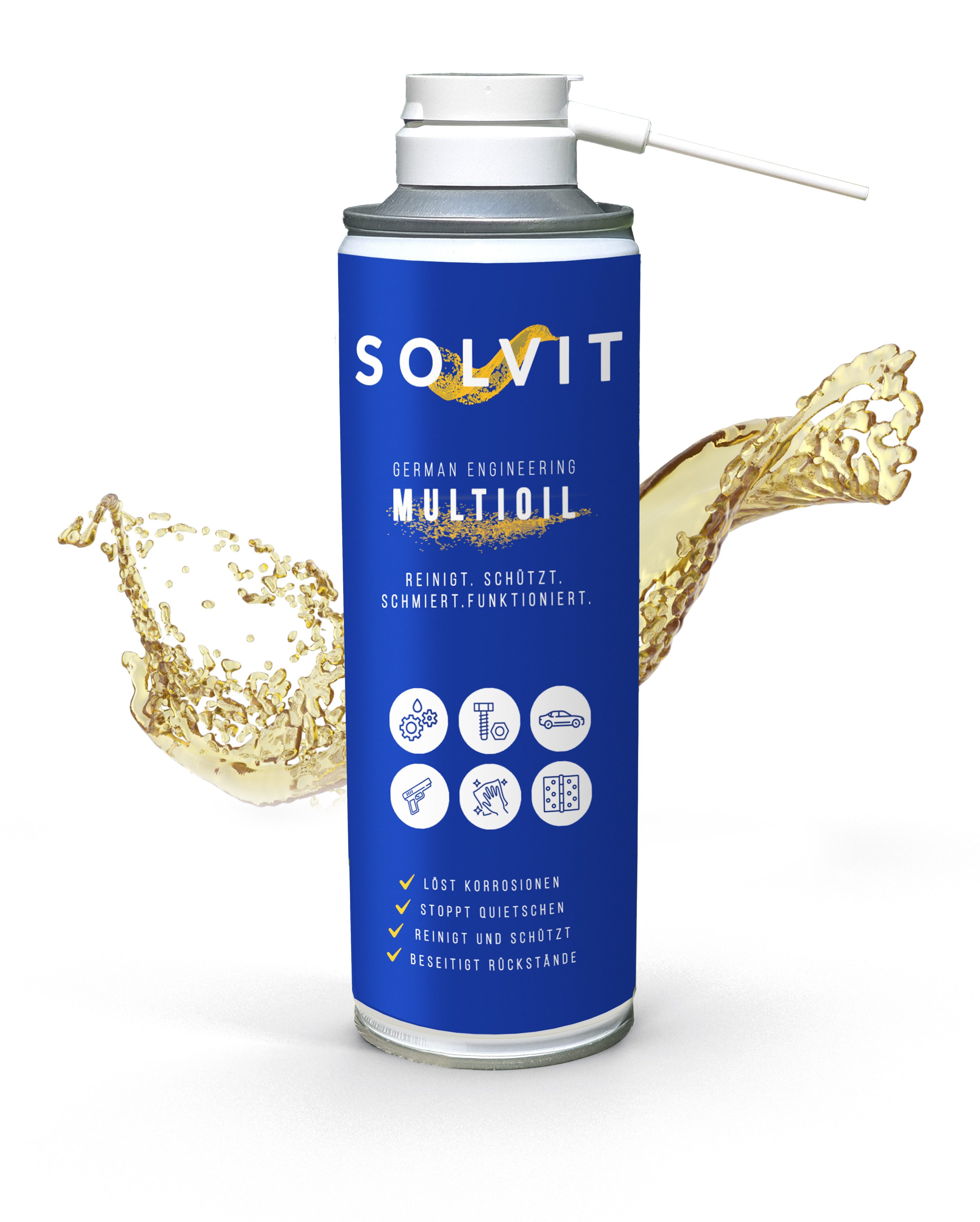 Silva Haus & Garten Multifunktionsöl Solvit Multioil - Profi Lösungsmittel und Schmiermittel - 300 ml, 300 ml, 300 ml Lösungsmittel und Schmiermittel