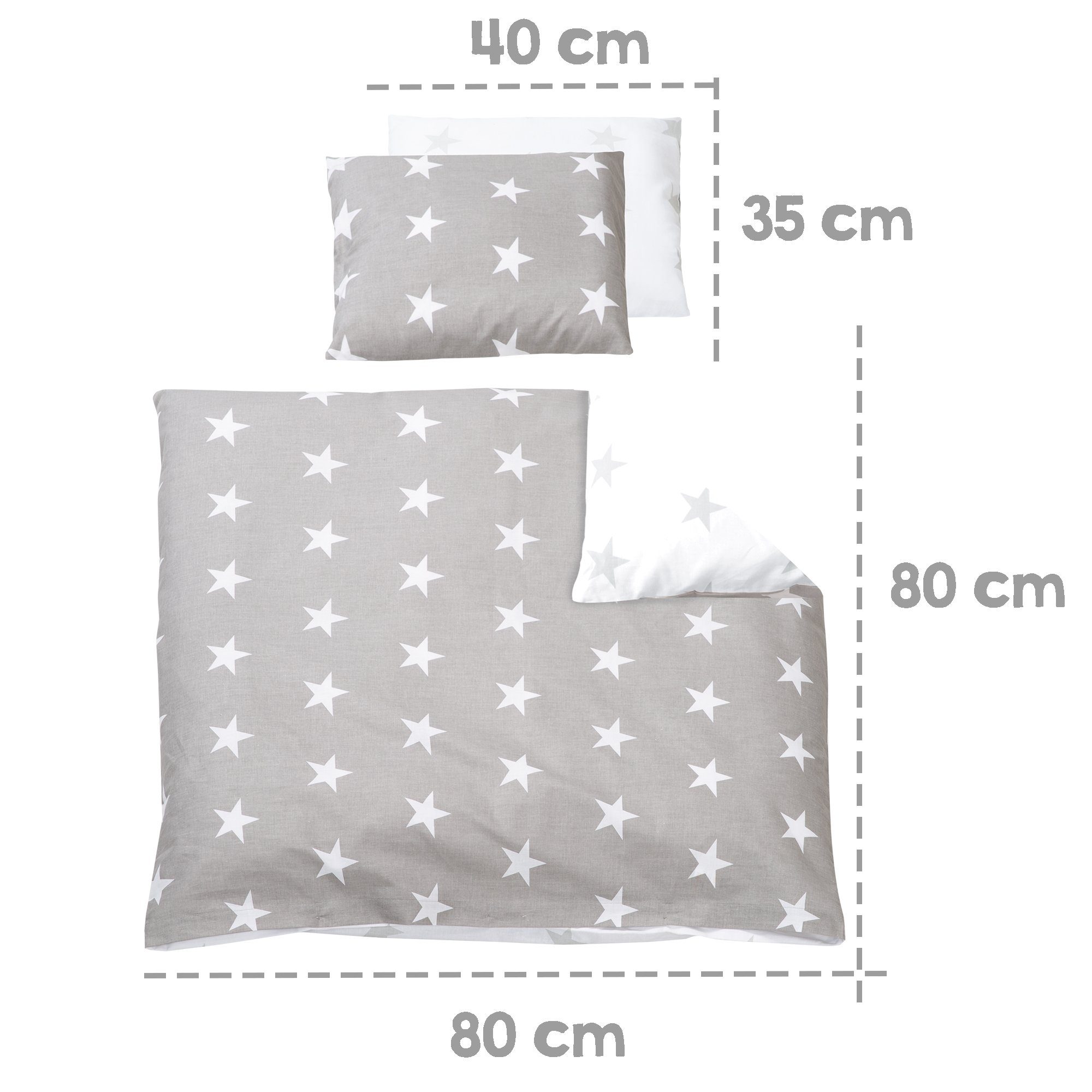 roba® Babybettwäsche Wiegenbettwäsche, Kissenbezug 40 x günstig online kaufen
