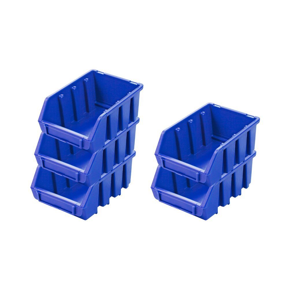 PROREGAL® Aufbewahrungsbox SuperSparSet Sichtlagerbox, Verschiedene Größen/Farben/Mengen (5 St)